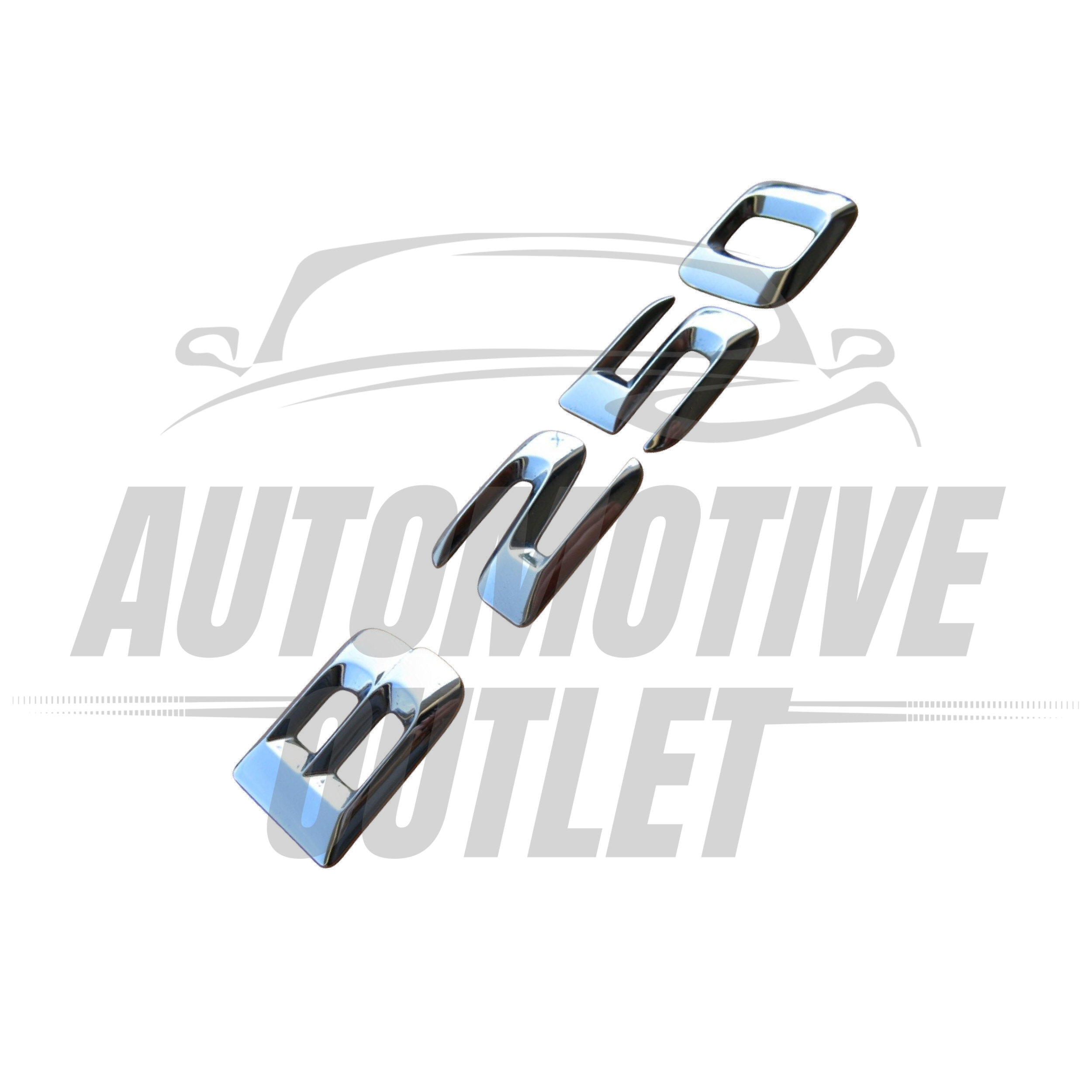 B250-CH Lettering Rear Boot Lid Trunk Badge Emblem For Mercedes-Benz B-Class, Chrome 3