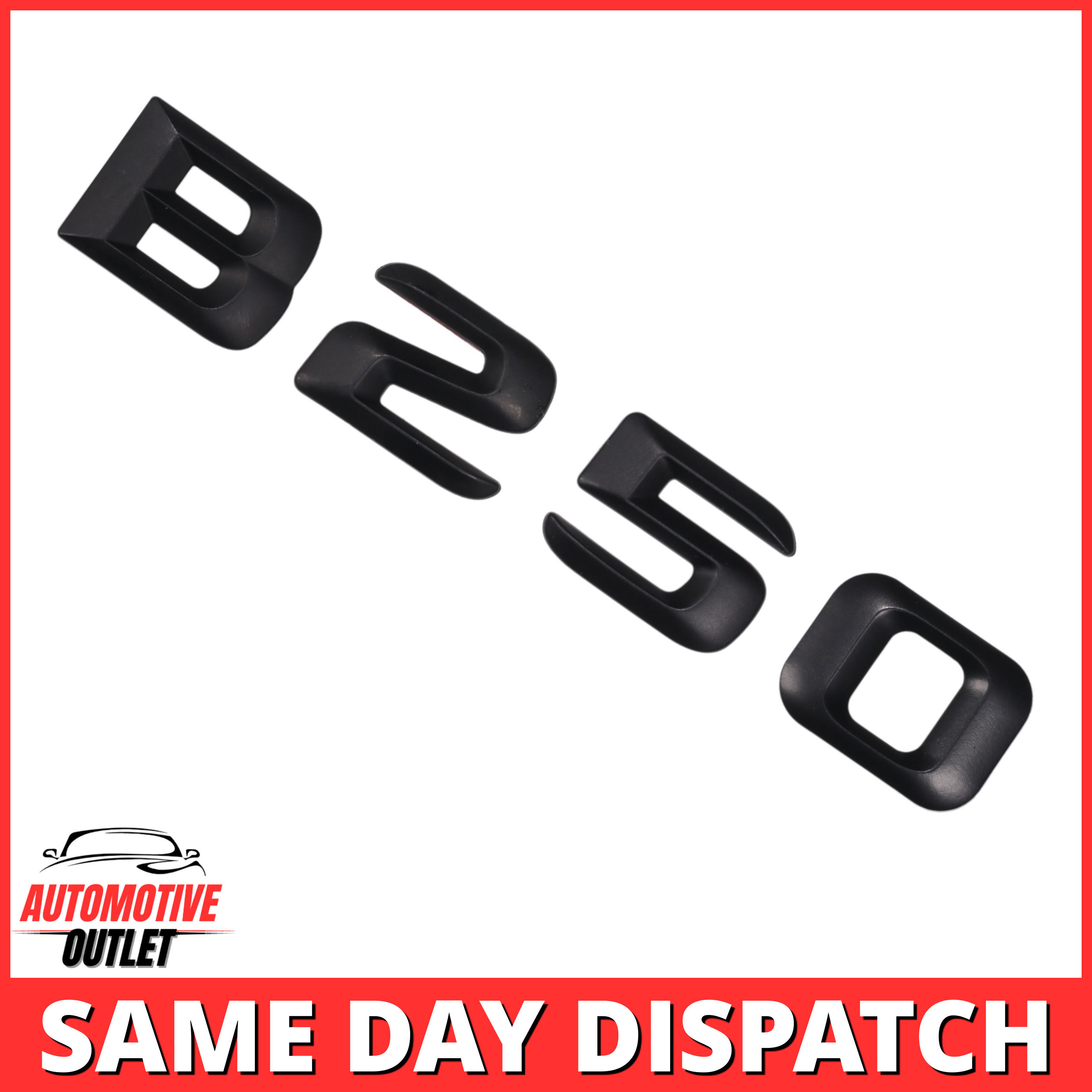 B250-MB Lettering Rear Boot Lid Trunk Badge Emblem For Mercedes-Benz B-Class, Matt Black