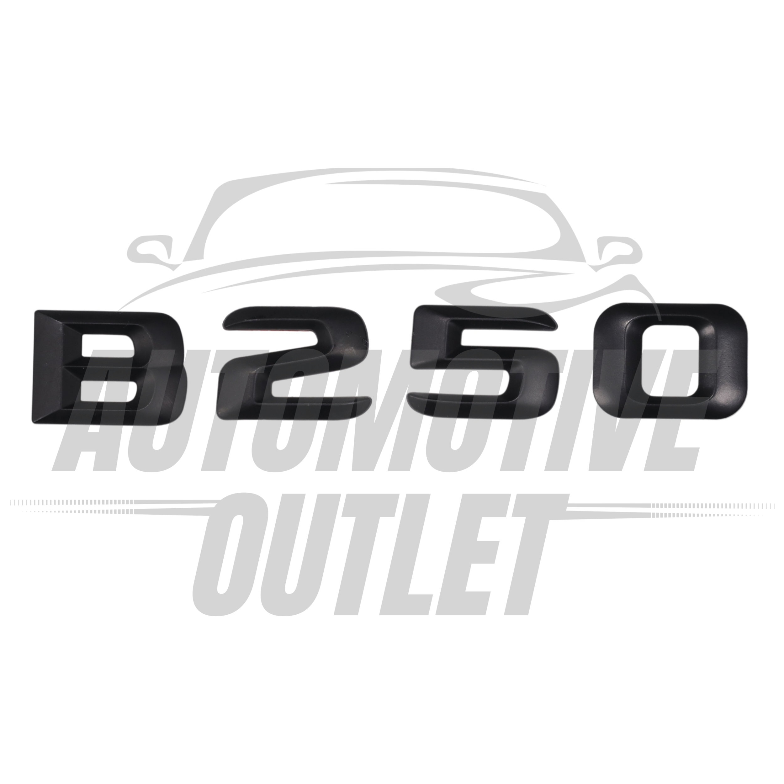B250-MB Lettering Rear Boot Lid Trunk Badge Emblem For Mercedes-Benz B-Class, Matt Black 2