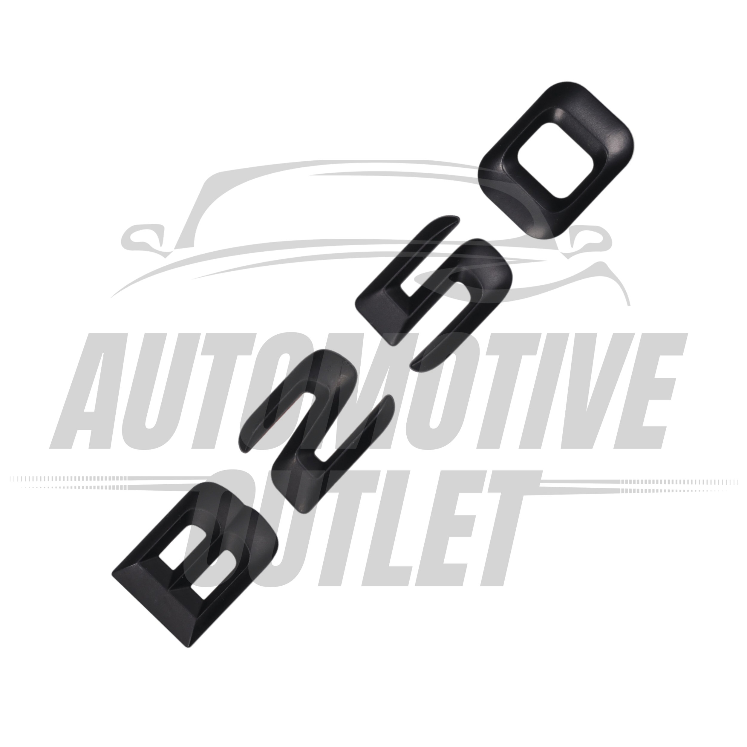 B250-MB Lettering Rear Boot Lid Trunk Badge Emblem For Mercedes-Benz B-Class, Matt Black 3