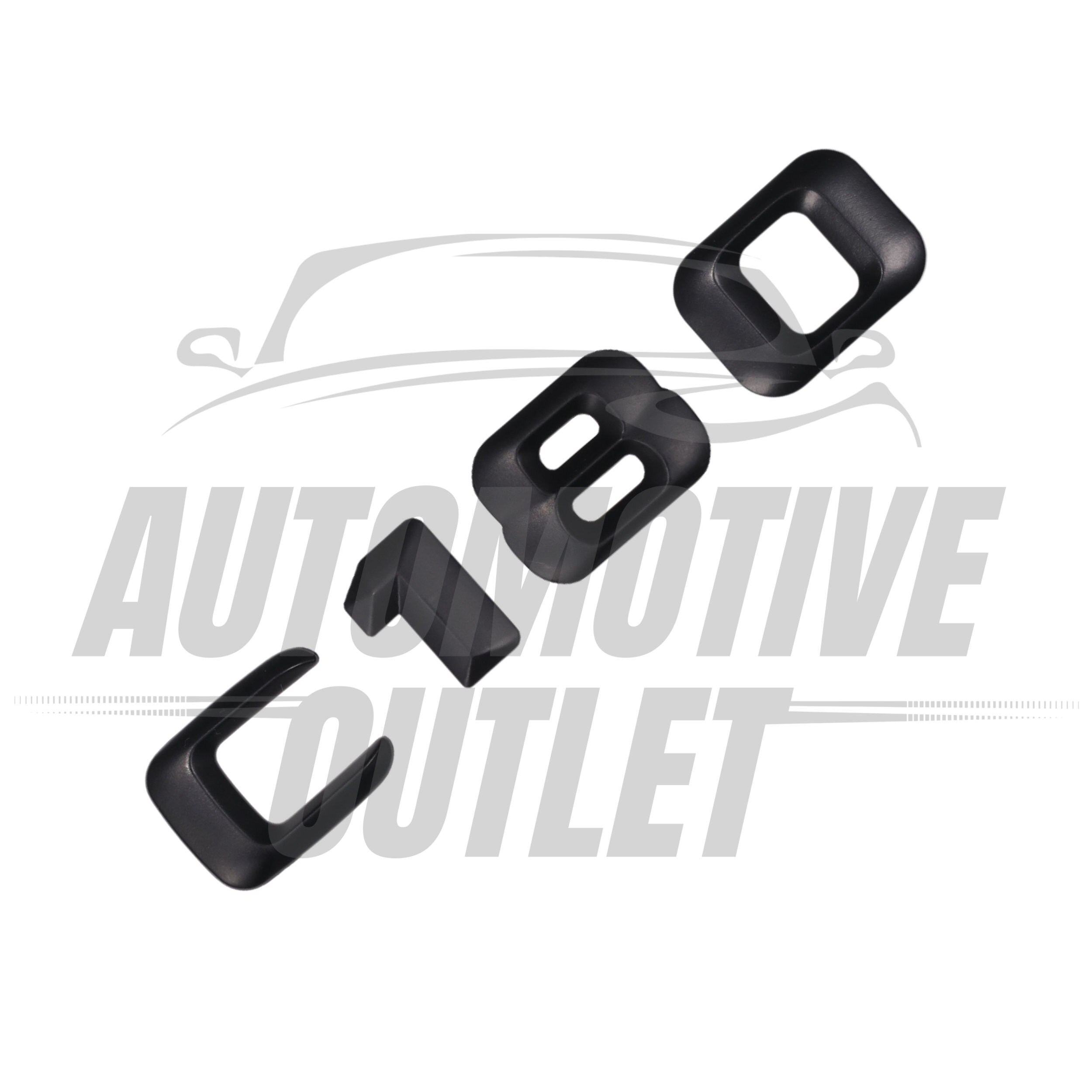 C180-MB Lettering Rear Boot Lid Trunk Badge Emblem For Mercedes-Benz C-Class, Matt Black 3