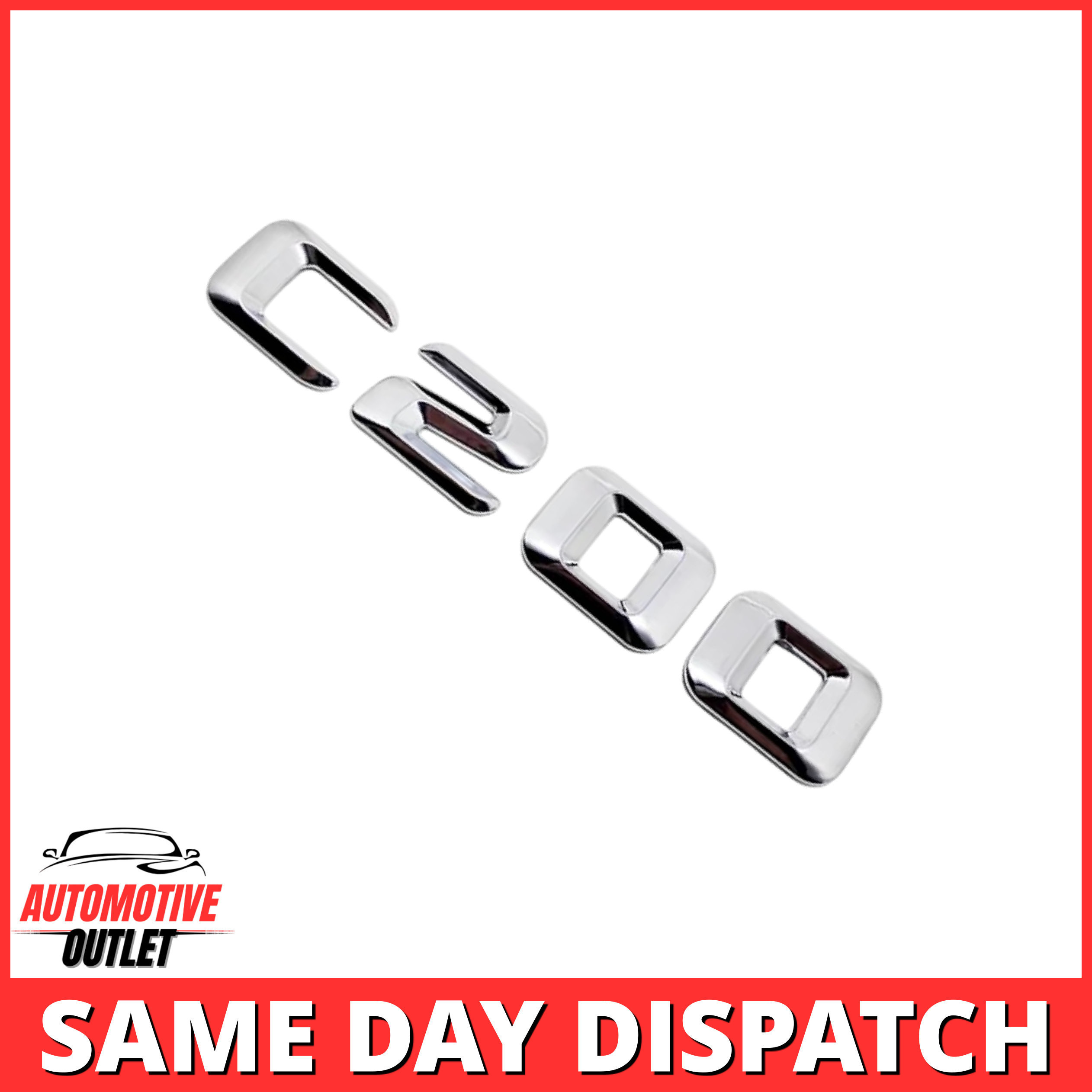 C200-CH Lettering Rear Boot Lid Trunk Badge Emblem For Mercedes-Benz C-Class, Chrome