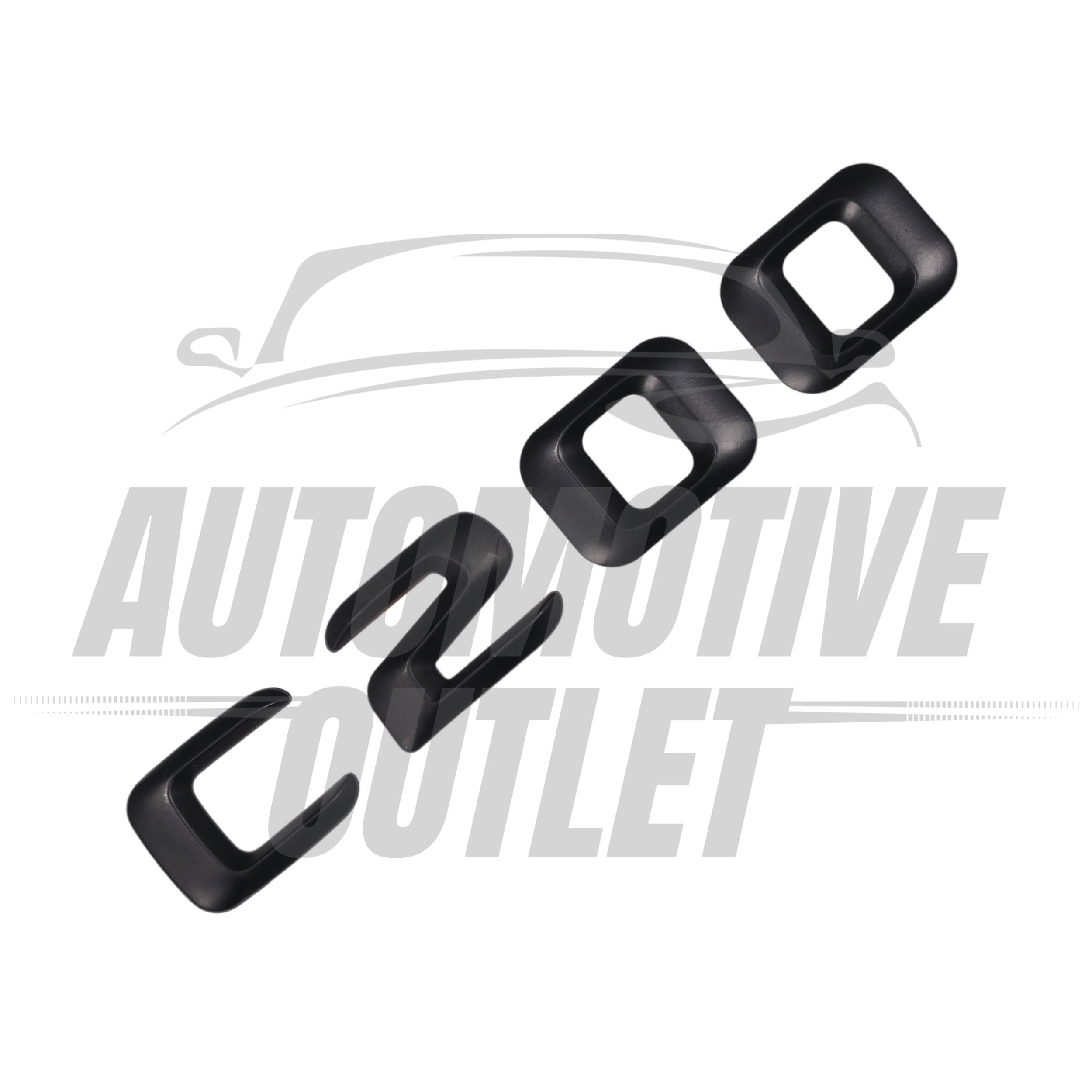 C200-MB Lettering Rear Boot Lid Trunk Badge Emblem For Mercedes-Benz C-Class, Matt Black 3