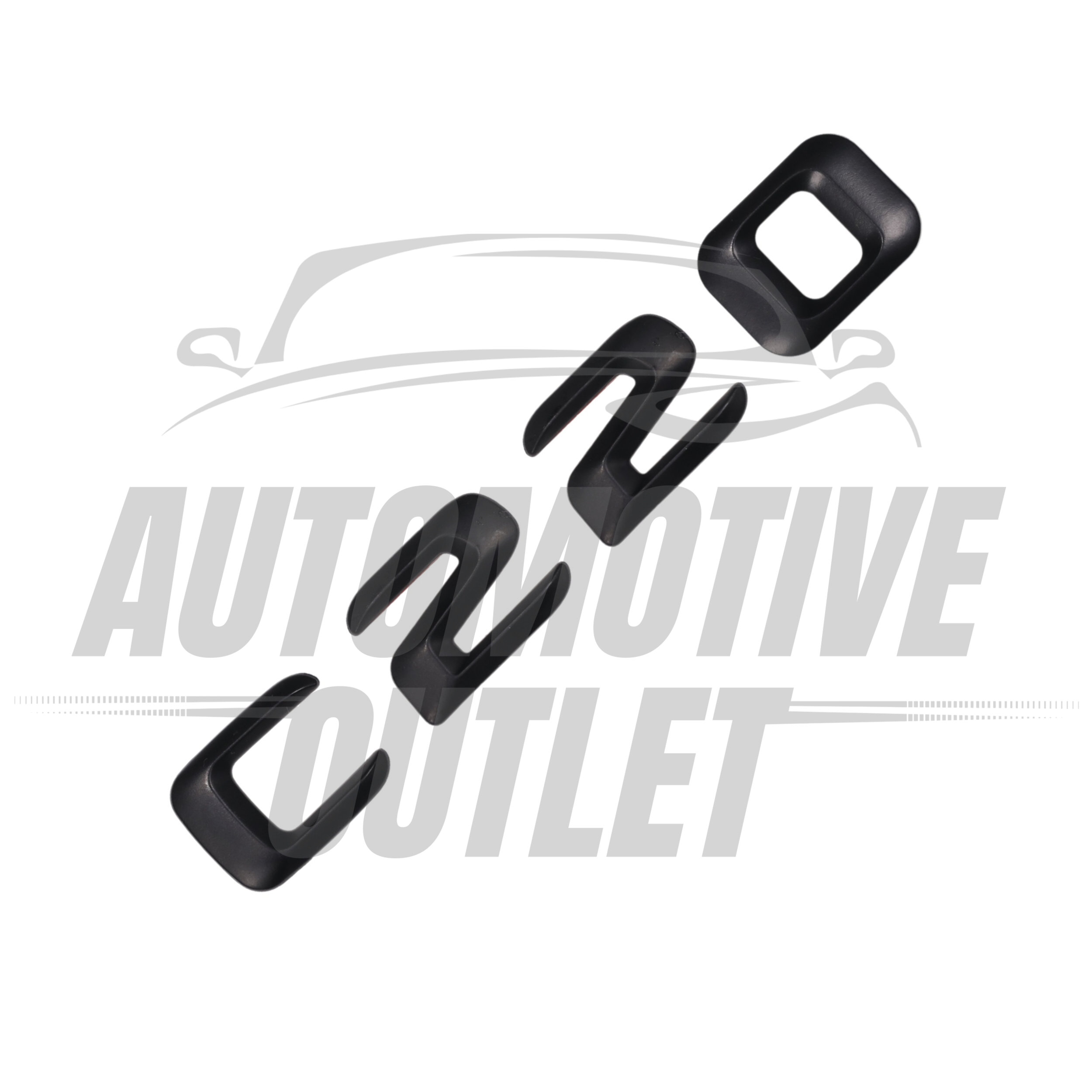 C220-MB Lettering Rear Boot Lid Trunk Badge Emblem For Mercedes-Benz C-Class, Matt Black 3