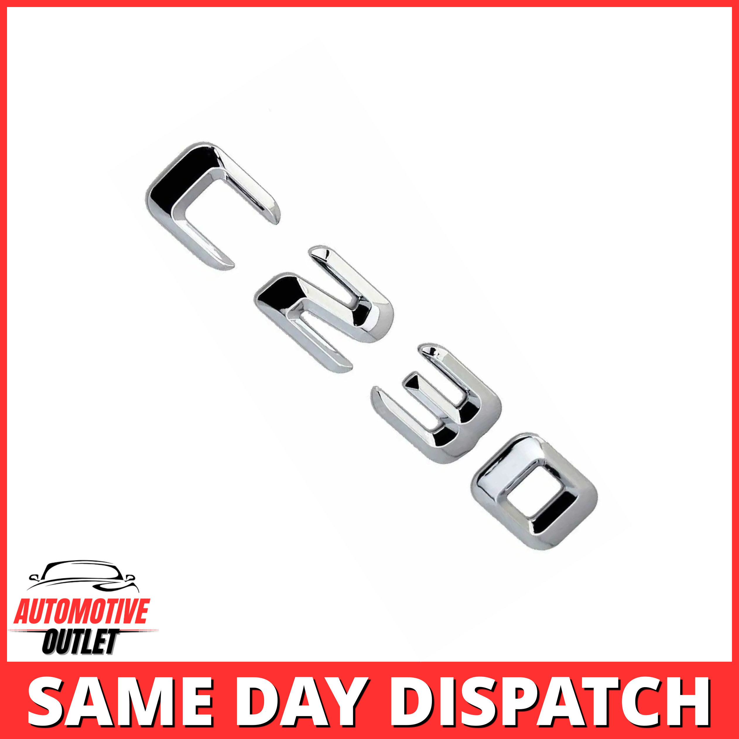 C230-CH Lettering Rear Boot Lid Trunk Badge Emblem For Mercedes-Benz C-Class, Chrome