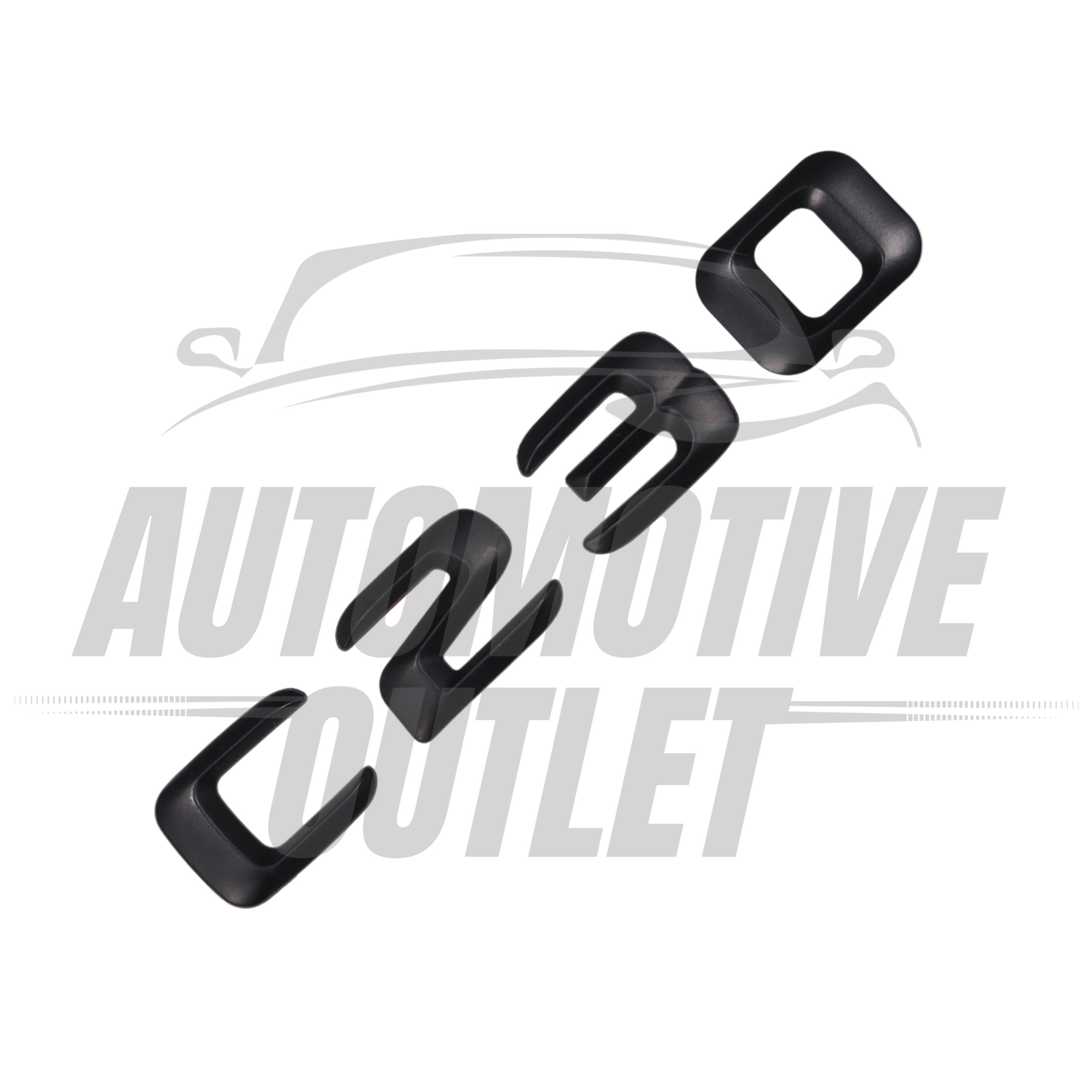 C230-MB Lettering Rear Boot Lid Trunk Badge Emblem For Mercedes-Benz C-Class, Matt Black 3