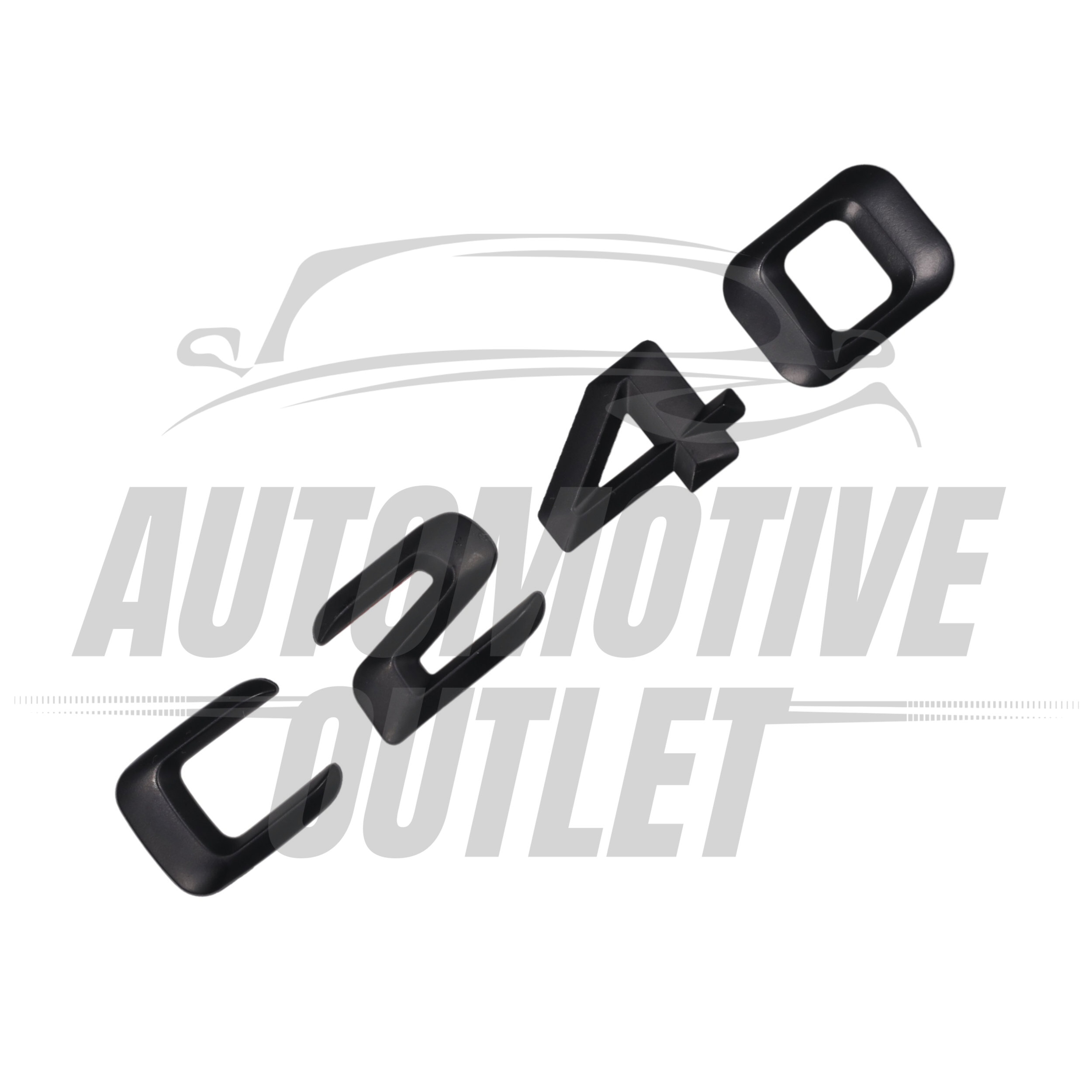 C240-MB Lettering Rear Boot Lid Trunk Badge Emblem For Mercedes-Benz C-Class, Matt Black 3