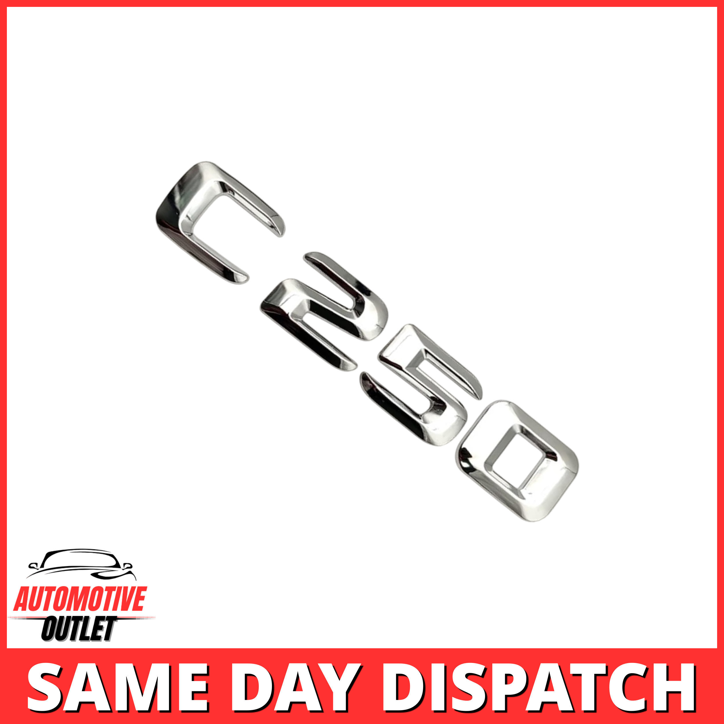 C250-CH Lettering Rear Boot Lid Trunk Badge Emblem For Mercedes-Benz C-Class, Chrome