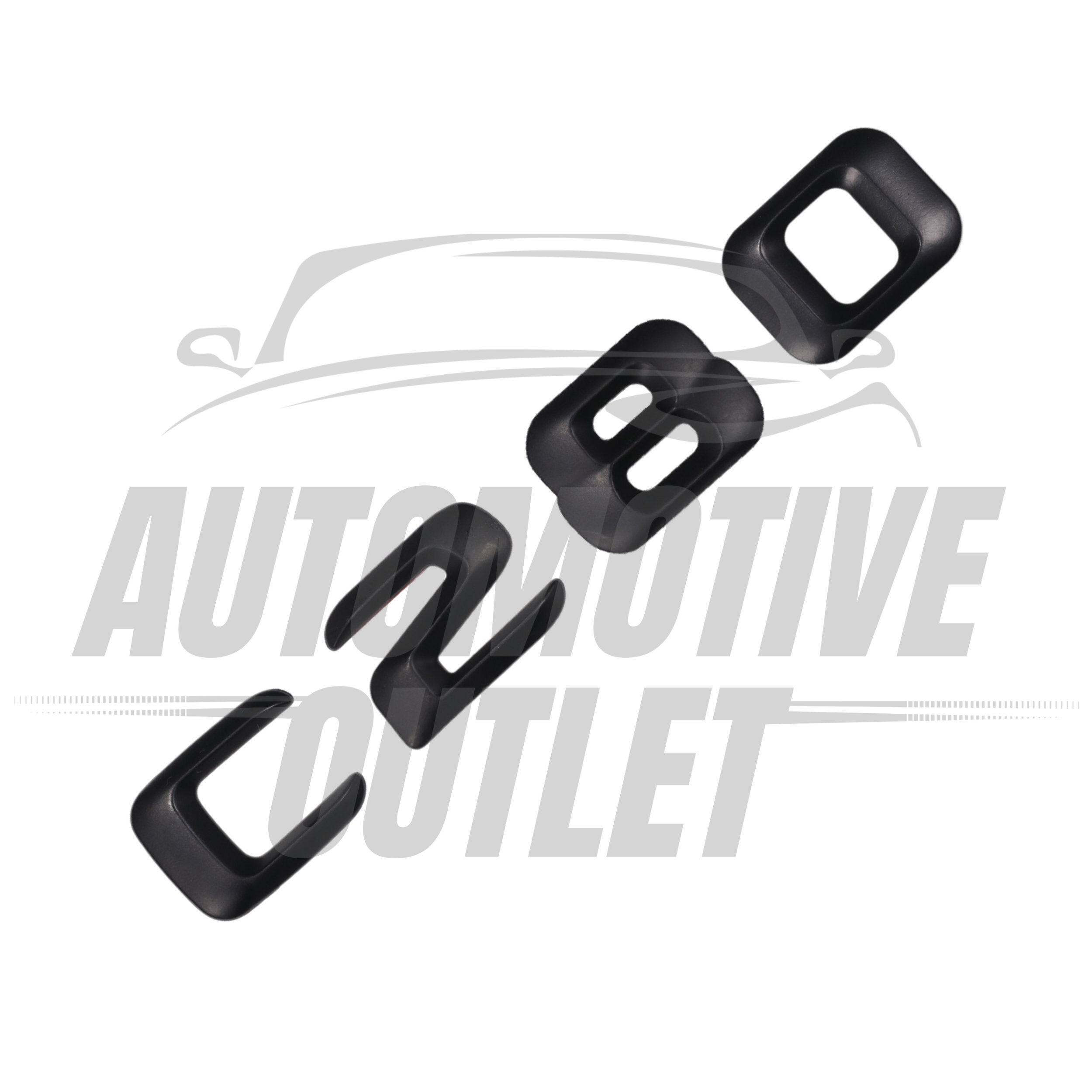 C280-MB Lettering Rear Boot Lid Trunk Badge Emblem For Mercedes-Benz C-Class, Matt Black 3