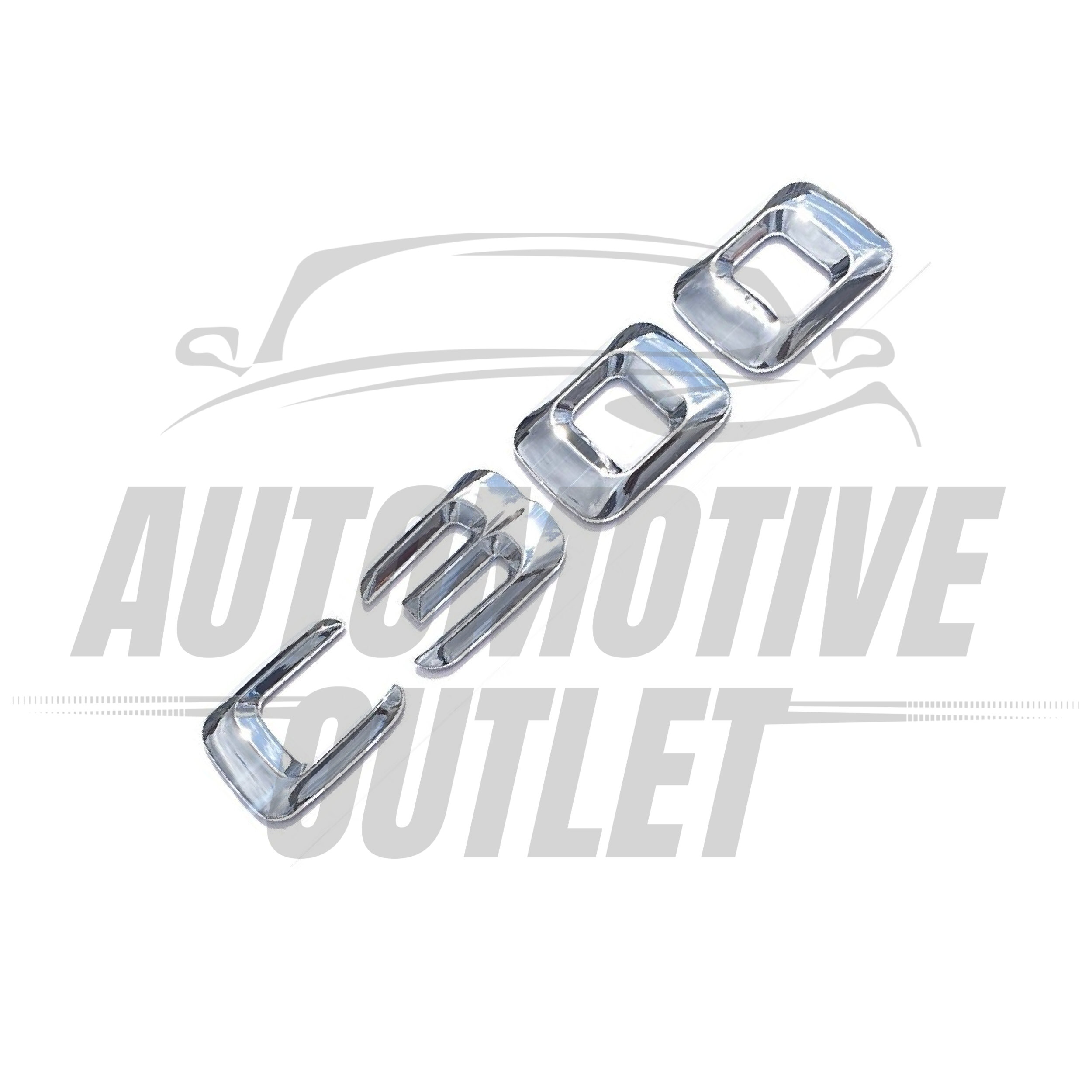 C300-CH Lettering Rear Boot Lid Trunk Badge Emblem For Mercedes-Benz C-Class, Chrome 3