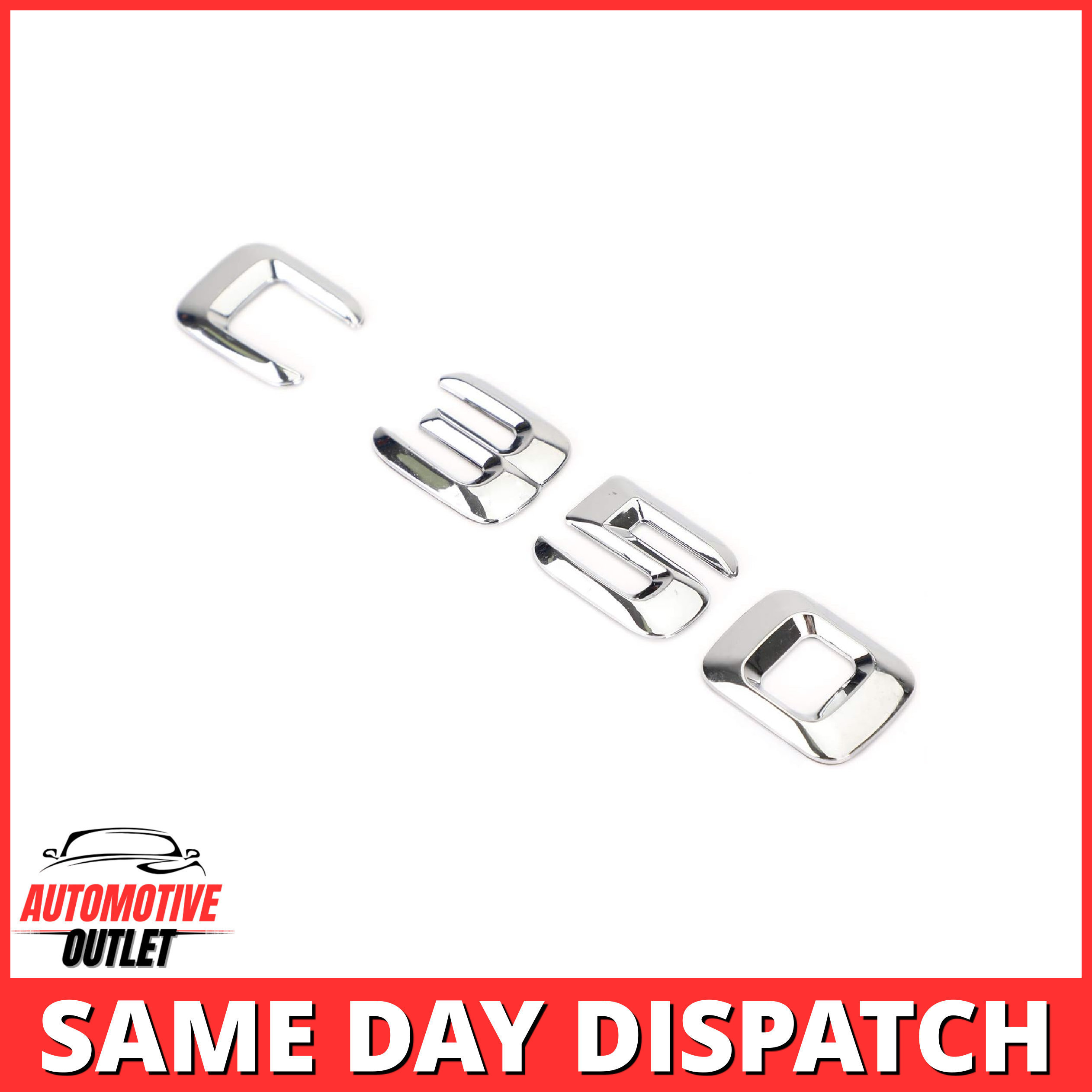 C350-CH Lettering Rear Boot Lid Trunk Badge Emblem For Mercedes-Benz C-Class, Chrome