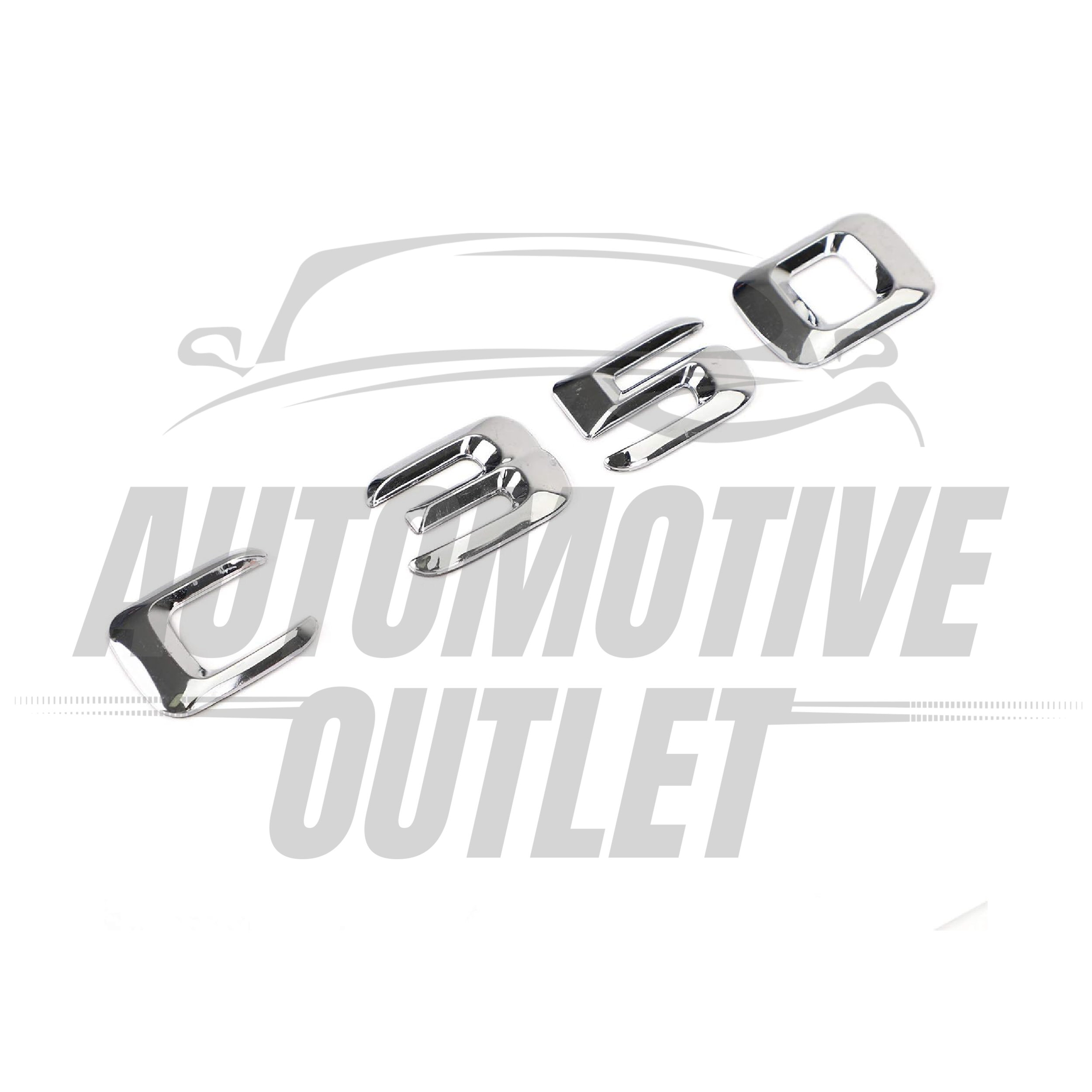 C350-CH Lettering Rear Boot Lid Trunk Badge Emblem For Mercedes-Benz C-Class, Chrome 3