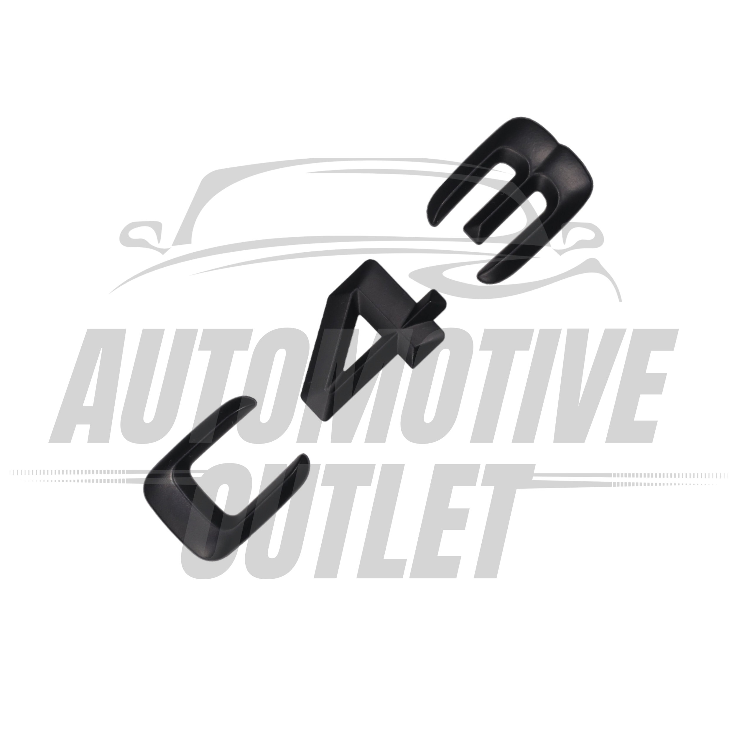 C43-MB Lettering Rear Boot Lid Trunk Badge Emblem For Mercedes-Benz C-Class, Matt Black 3