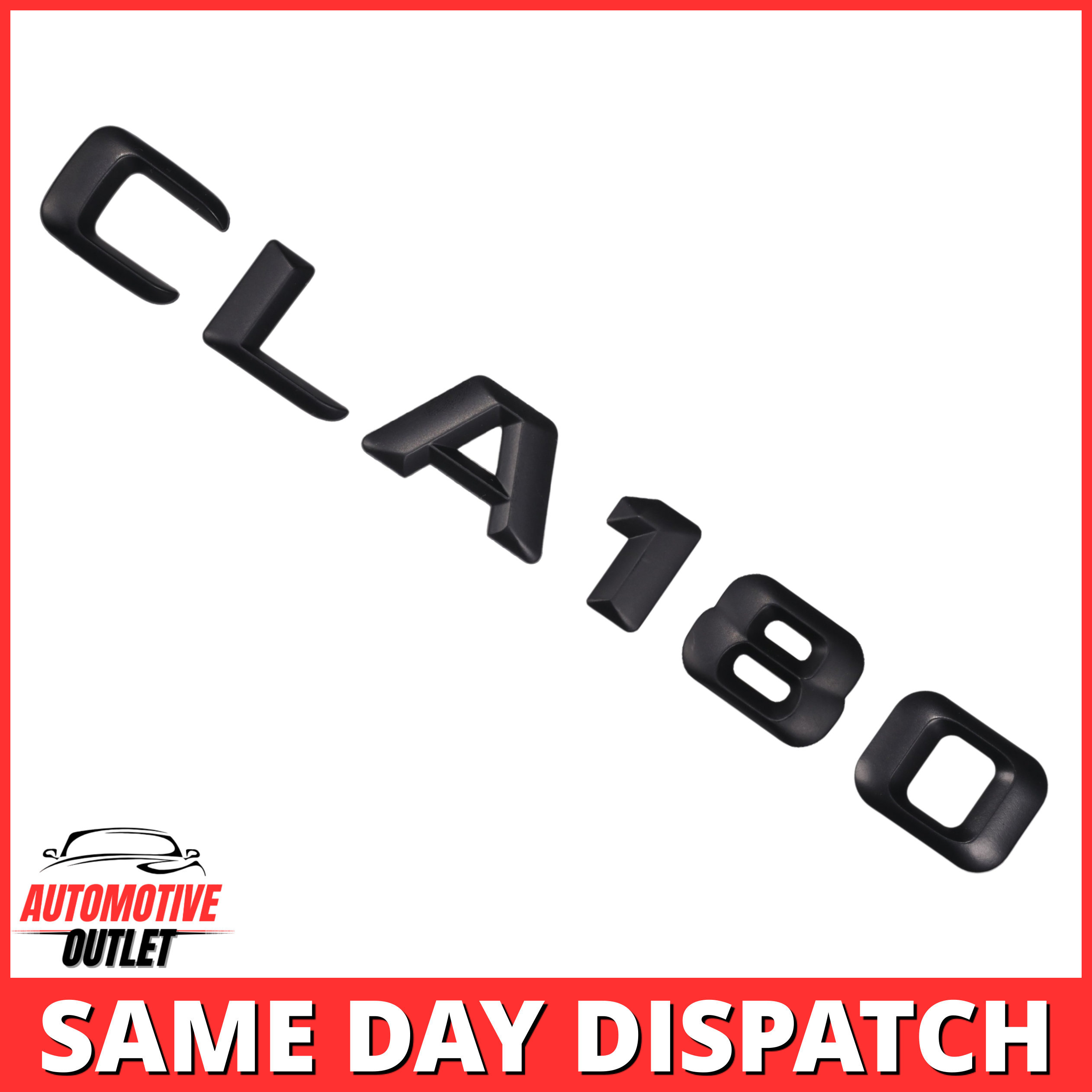 CLA180-MB Lettering Rear Boot Lid Trunk Badge Emblem For Mercedes-Benz CLA, Matt Black