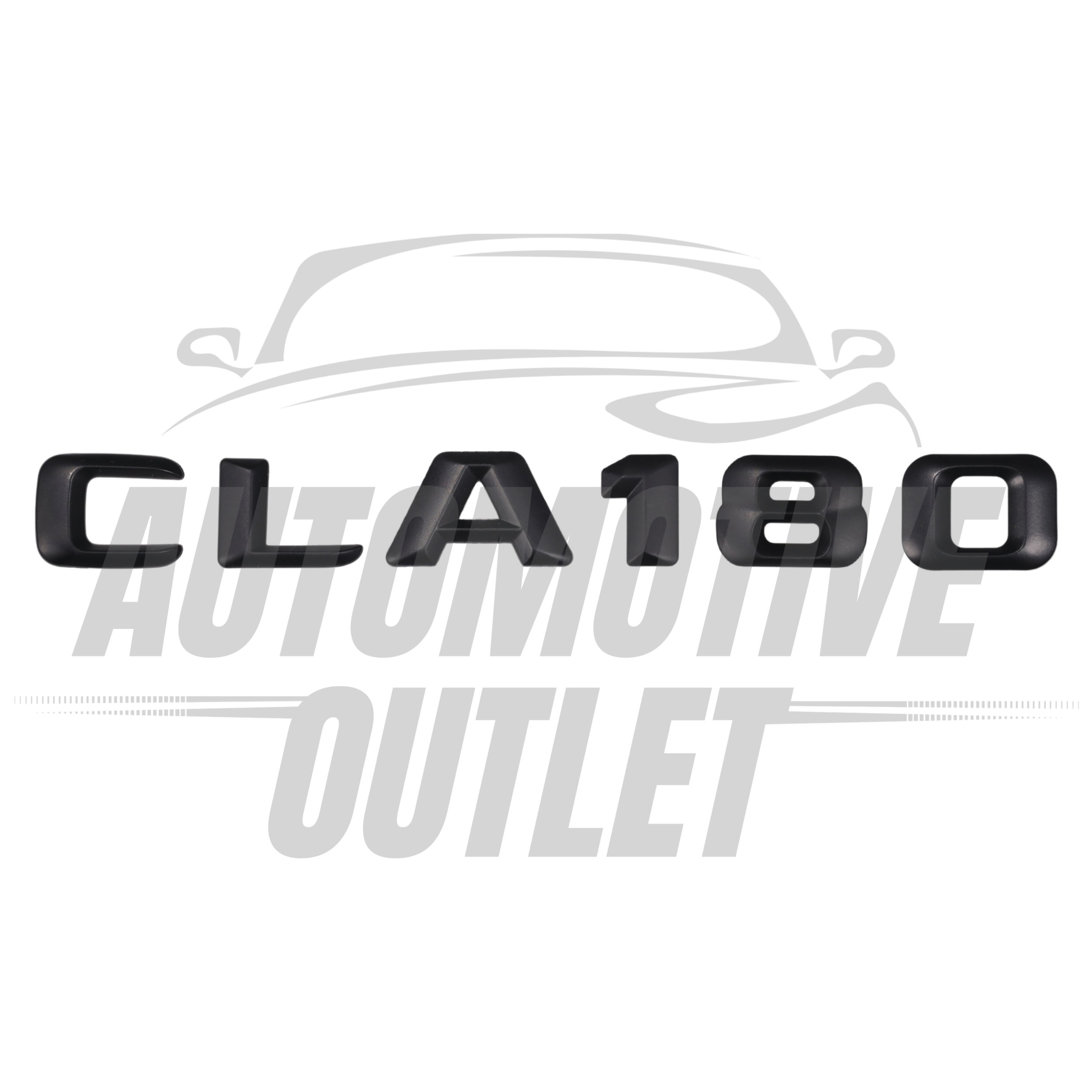 CLA180-MB Lettering Rear Boot Lid Trunk Badge Emblem For Mercedes-Benz CLA, Matt Black 2