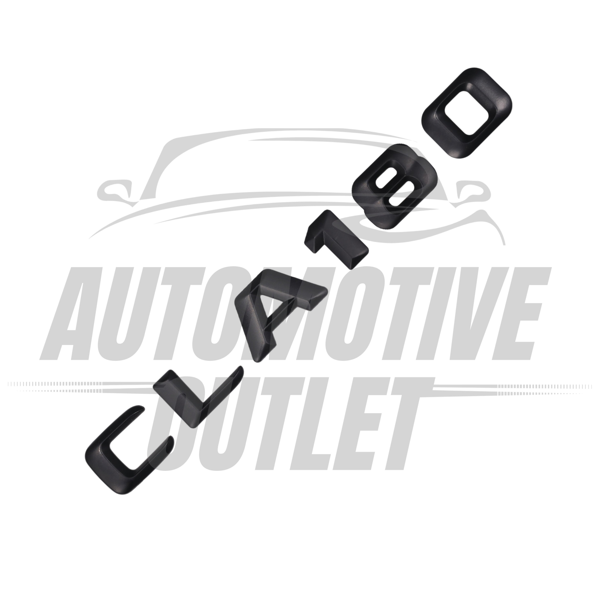 CLA180-MB Lettering Rear Boot Lid Trunk Badge Emblem For Mercedes-Benz CLA, Matt Black 3