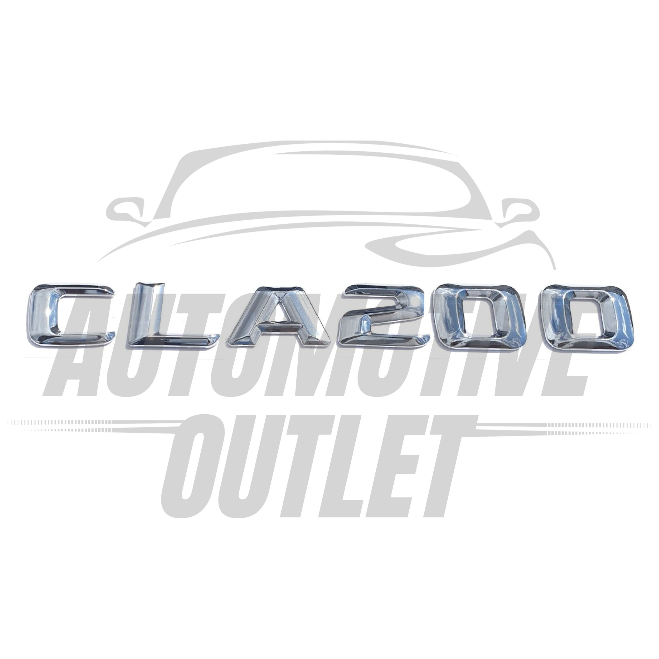 CLA200-CH Lettering Rear Boot Lid Trunk Badge Emblem For Mercedes-Benz CLA, Chrome 2