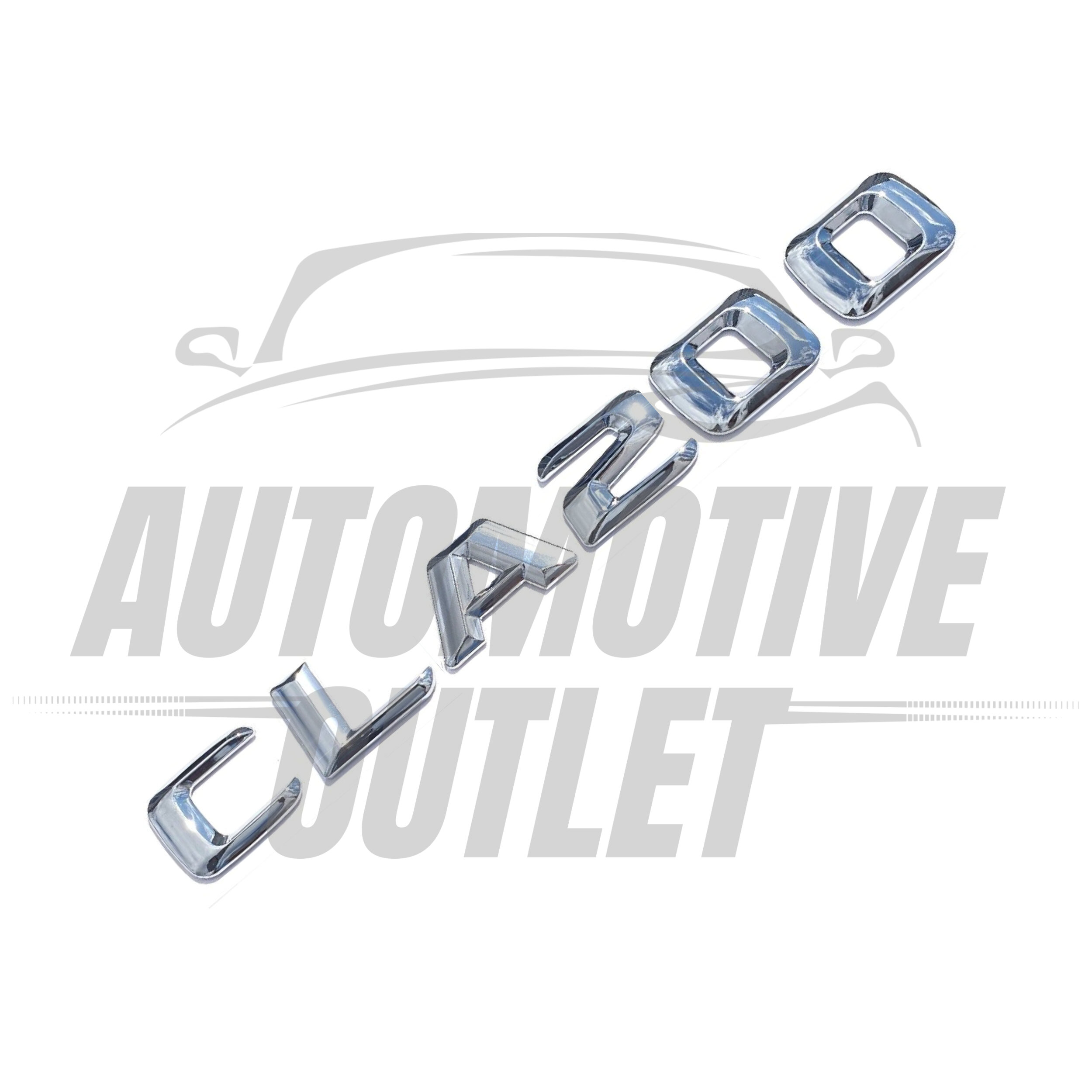 CLA200-CH Lettering Rear Boot Lid Trunk Badge Emblem For Mercedes-Benz CLA, Chrome 3