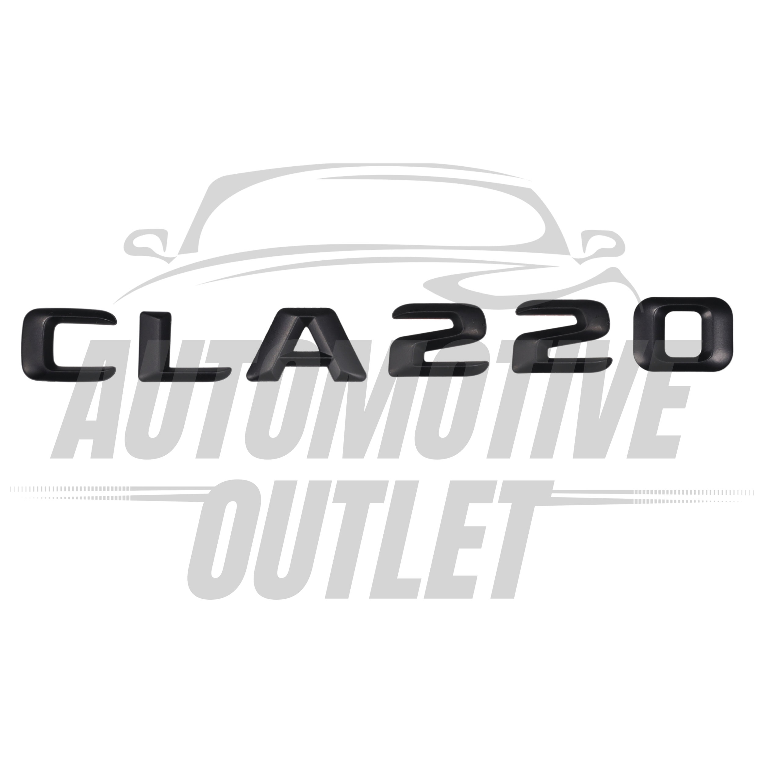 CLA220-MB Lettering Rear Boot Lid Trunk Badge Emblem For Mercedes-Benz CLA, Matt Black 2