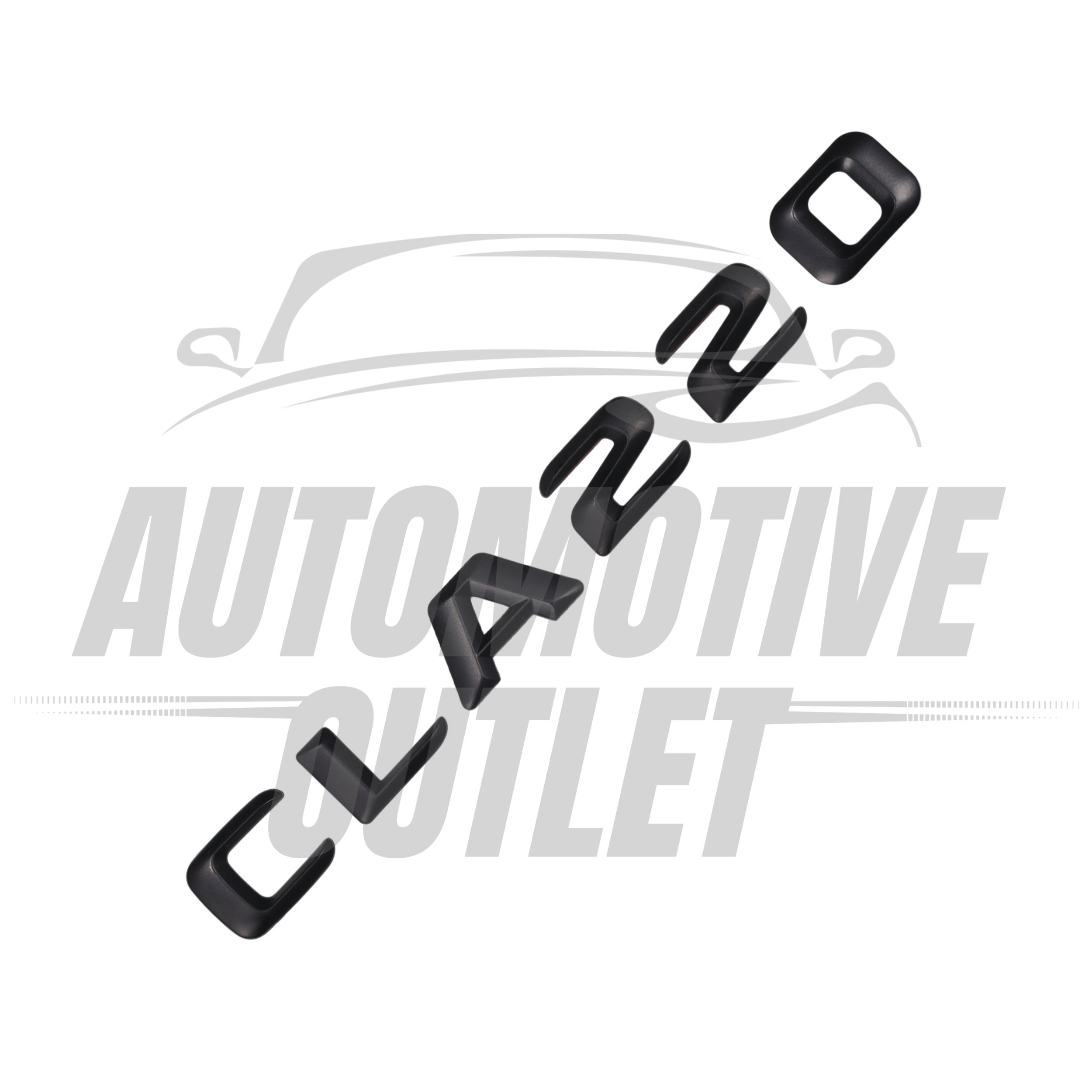 CLA220-MB Lettering Rear Boot Lid Trunk Badge Emblem For Mercedes-Benz CLA, Matt Black 3