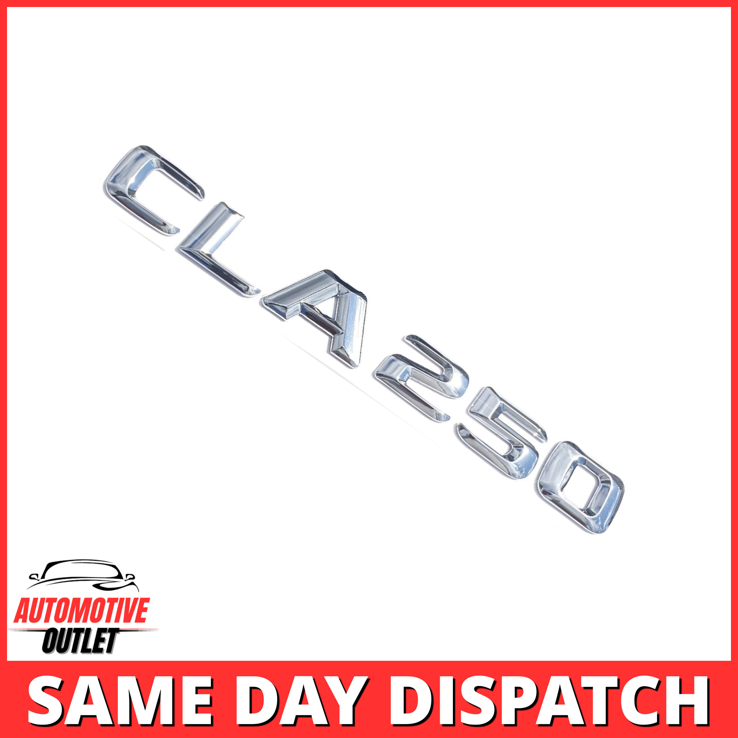 CLA250-CH Lettering Rear Boot Lid Trunk Badge Emblem For Mercedes-Benz CLA, Chrome