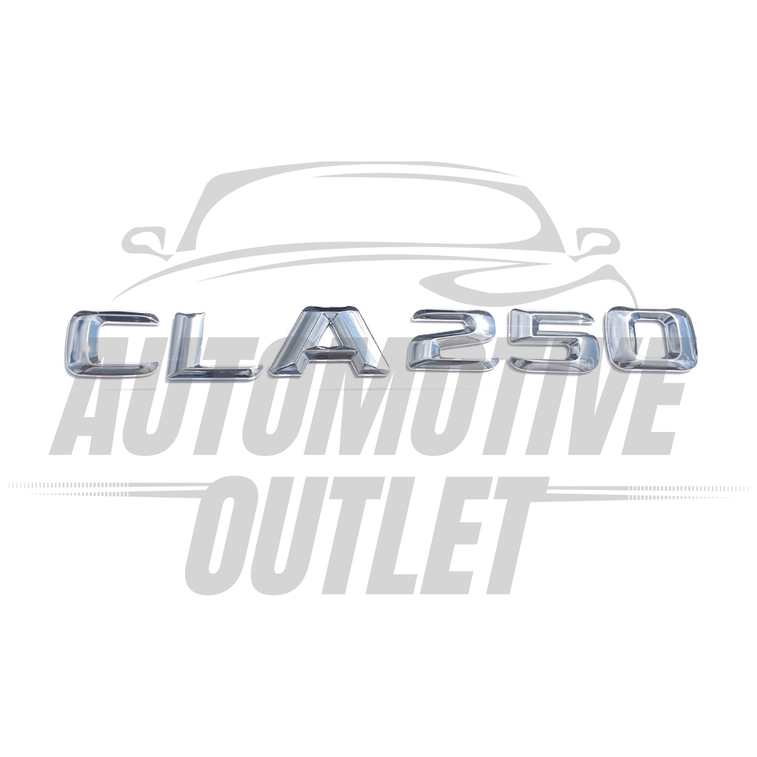 CLA250-CH Lettering Rear Boot Lid Trunk Badge Emblem For Mercedes-Benz CLA, Chrome 2