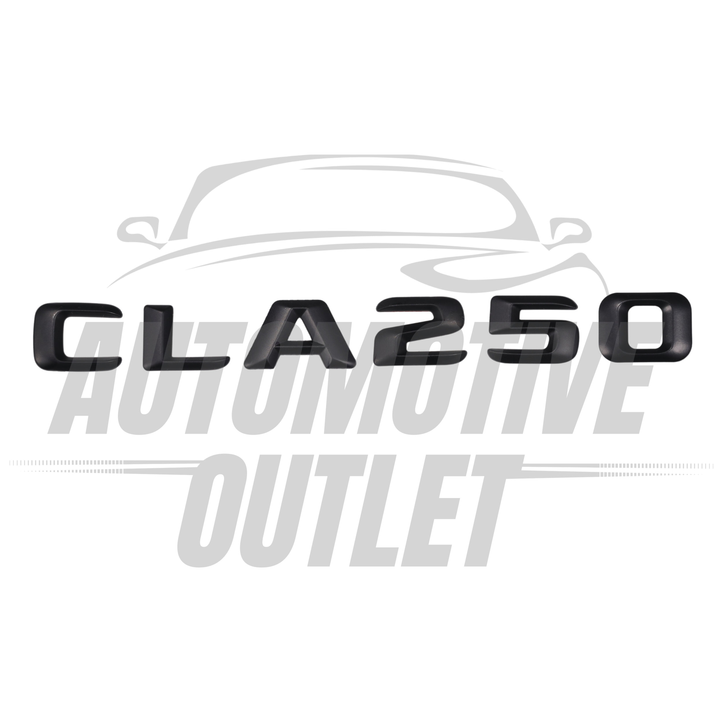 CLA250-MB Lettering Rear Boot Lid Trunk Badge Emblem For Mercedes-Benz CLA, Matt Black 2