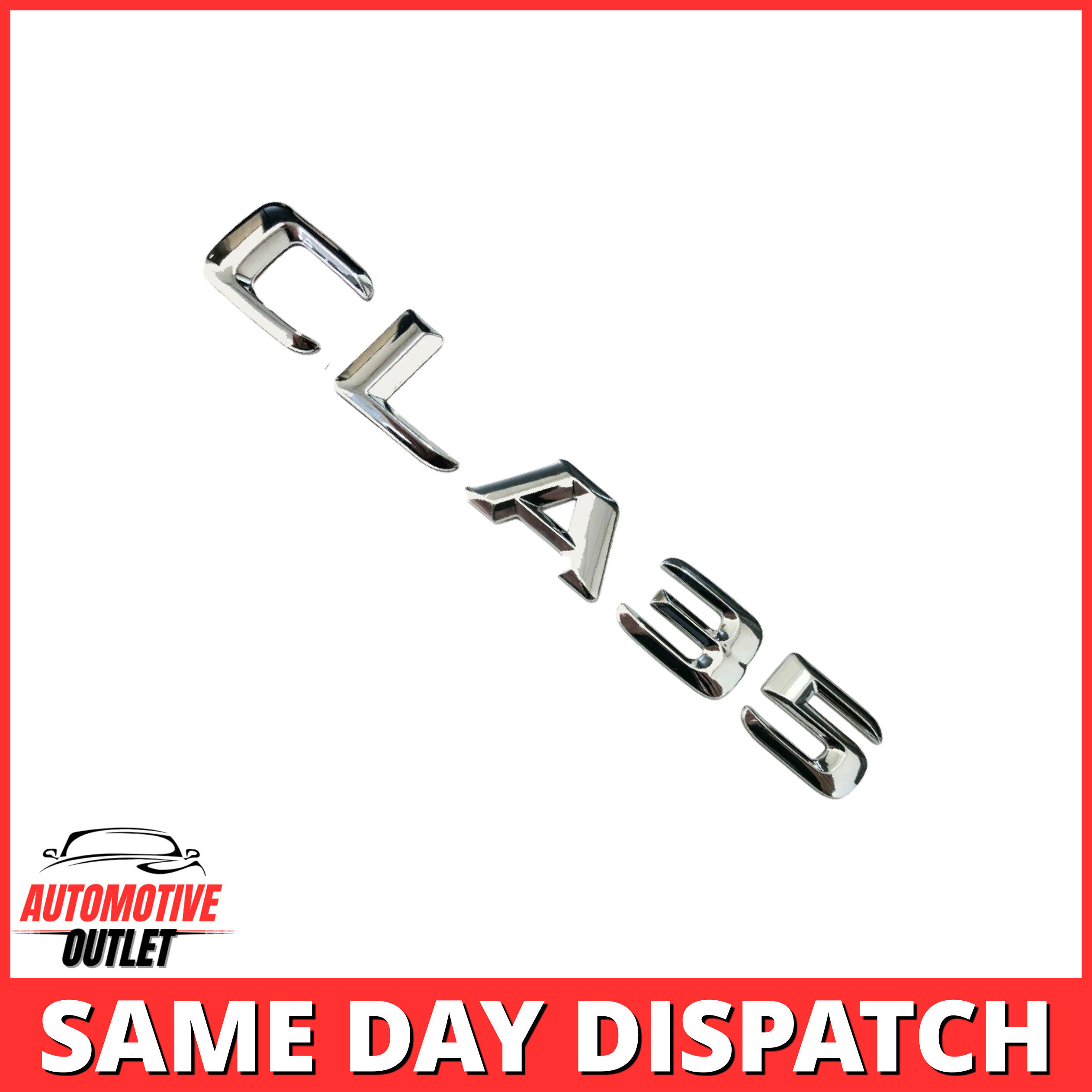 CLA35-CH Lettering Rear Boot Lid Trunk Badge Emblem For Mercedes-Benz CLA, Chrome