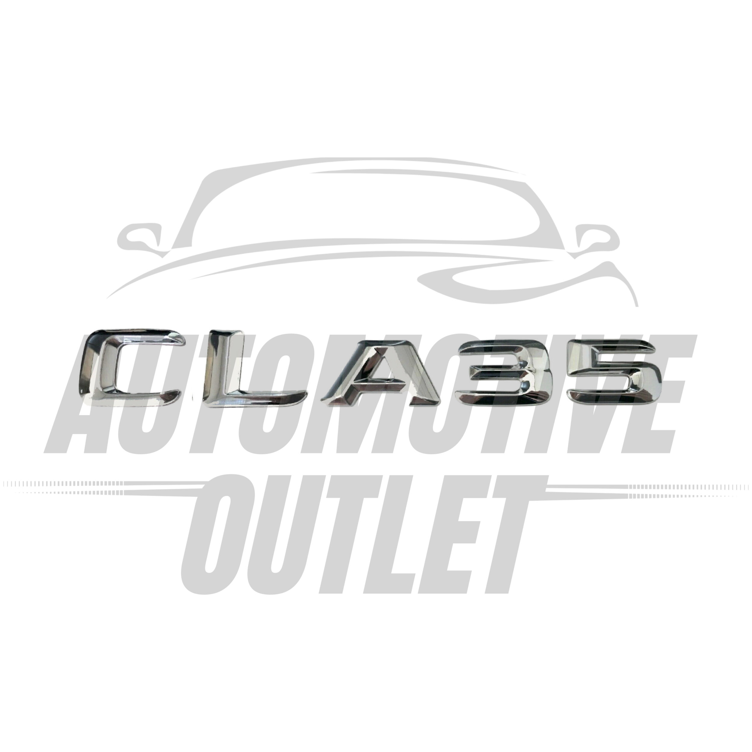 CLA35-CH Lettering Rear Boot Lid Trunk Badge Emblem For Mercedes-Benz CLA, Chrome 2
