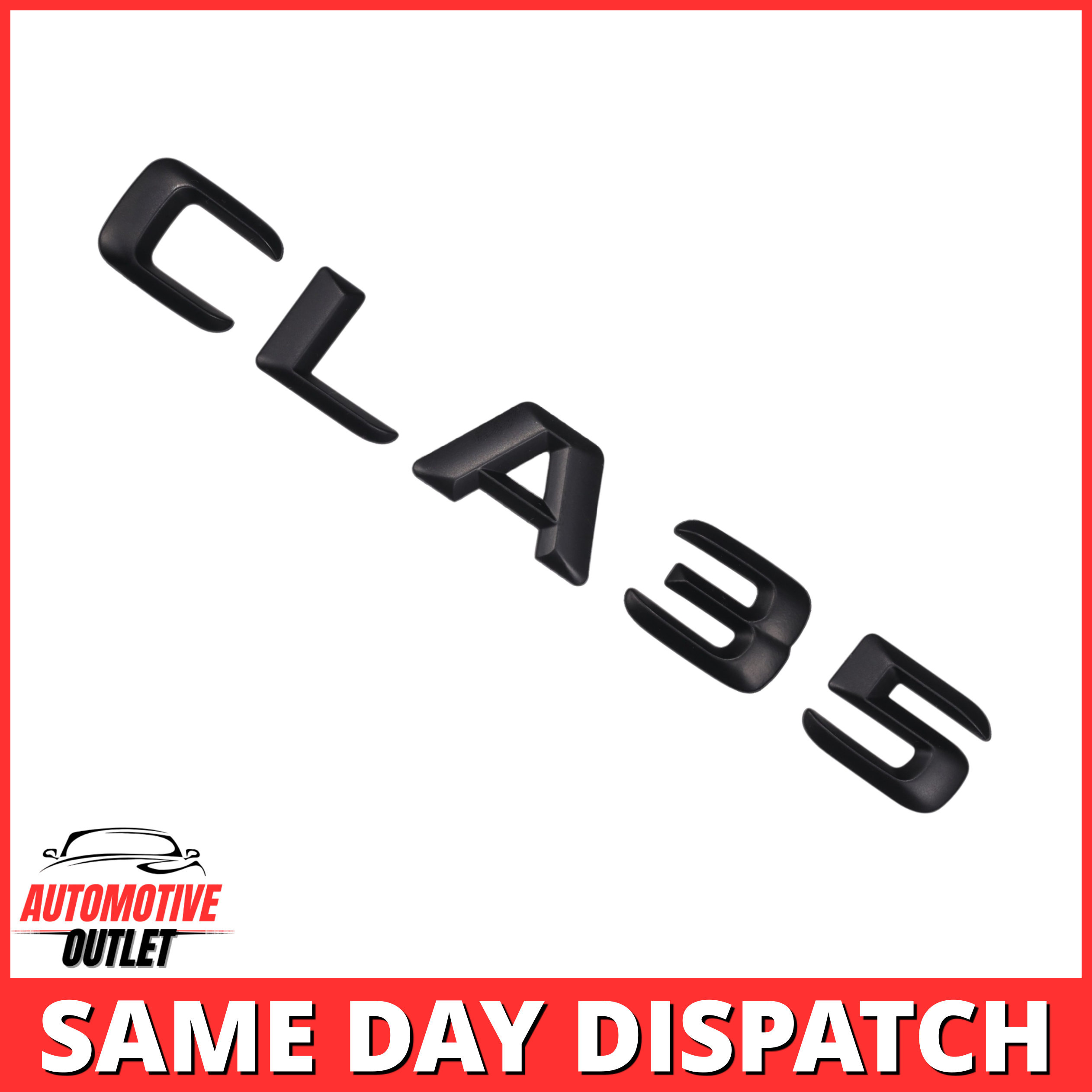 CLA35-MB Lettering Rear Boot Lid Trunk Badge Emblem For Mercedes-Benz CLA, Matt Black