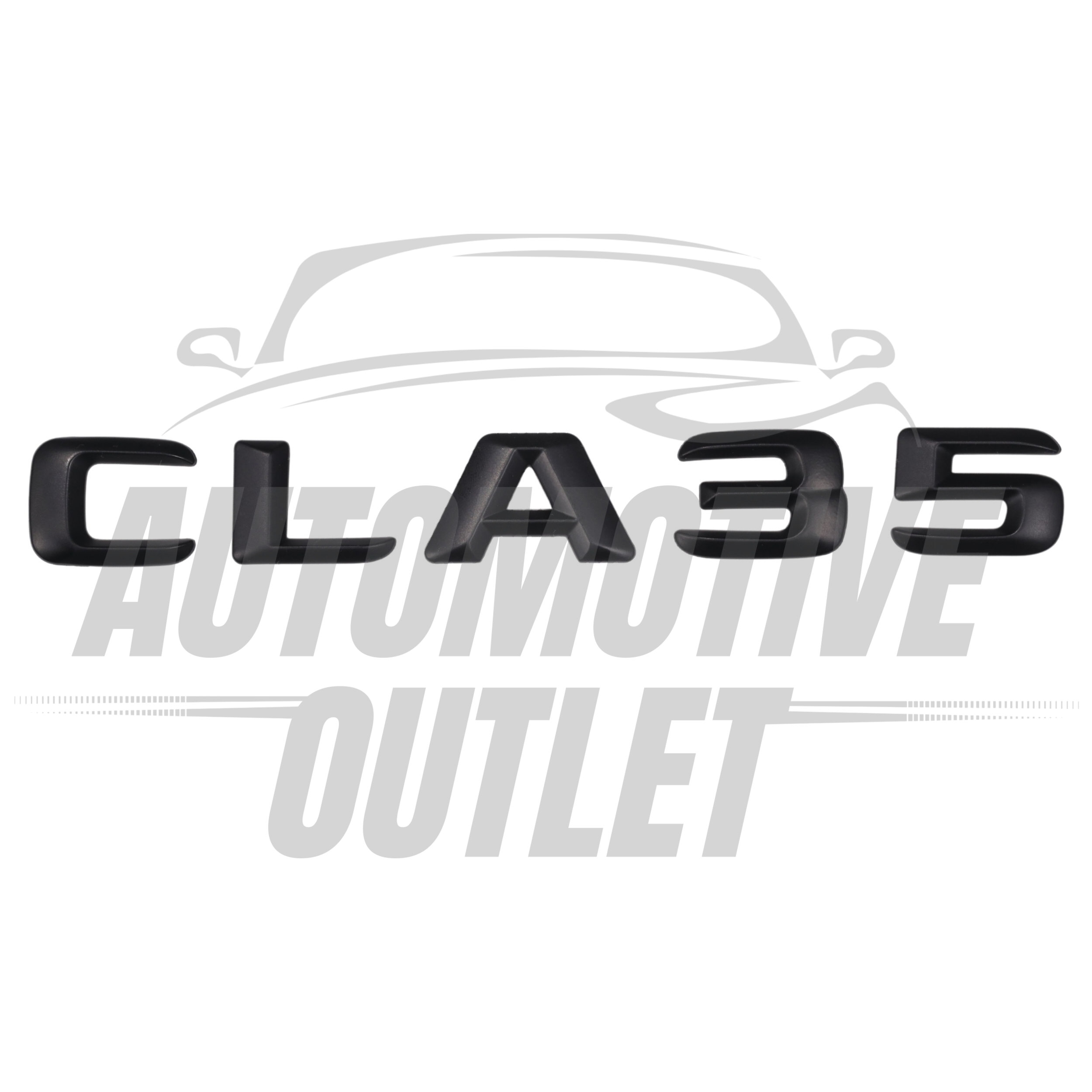 CLA35-MB Lettering Rear Boot Lid Trunk Badge Emblem For Mercedes-Benz CLA, Matt Black 2