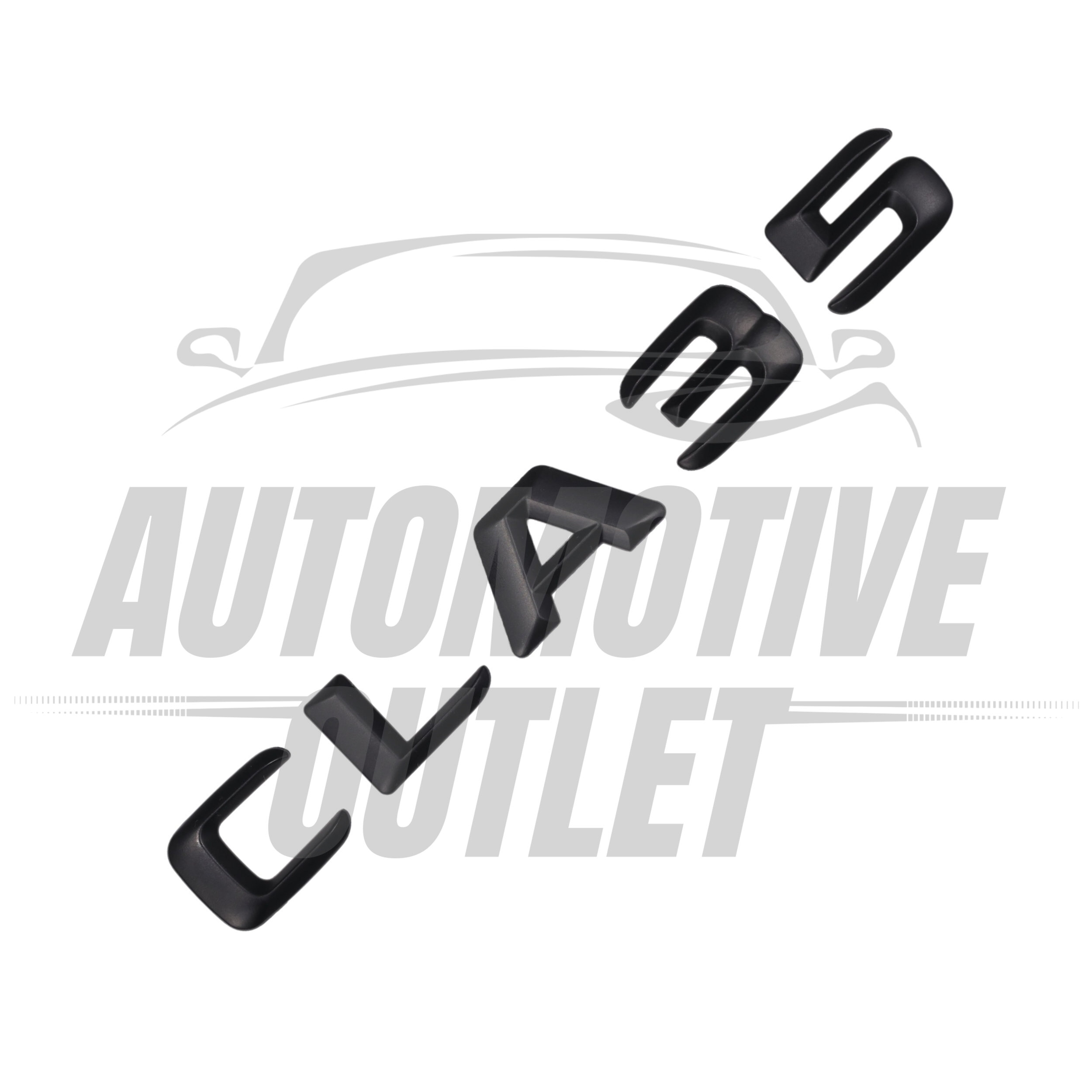 CLA35-MB Lettering Rear Boot Lid Trunk Badge Emblem For Mercedes-Benz CLA, Matt Black 3