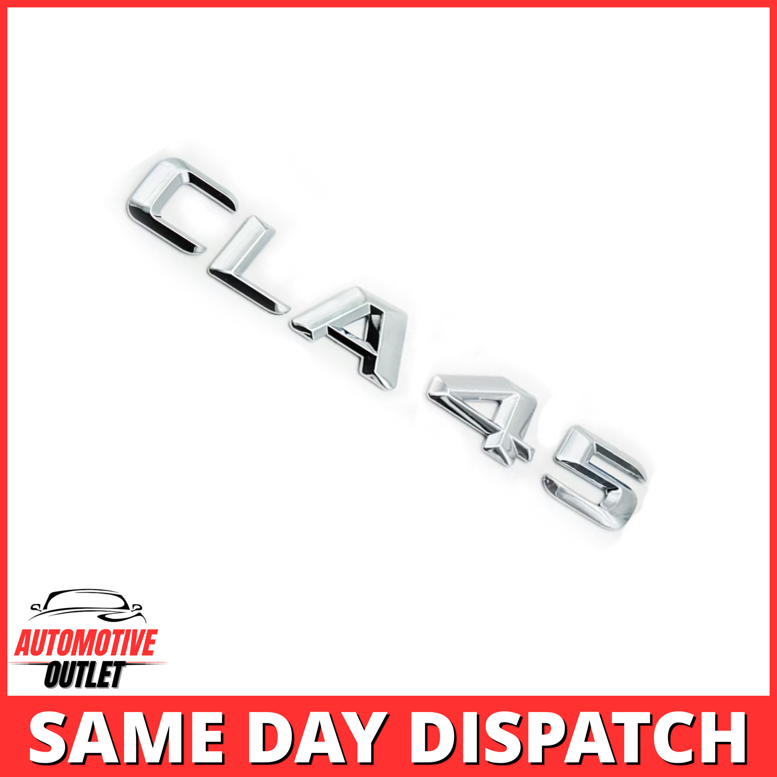 CLA45-CH Lettering Rear Boot Lid Trunk Badge Emblem For Mercedes-Benz CLA, Chrome