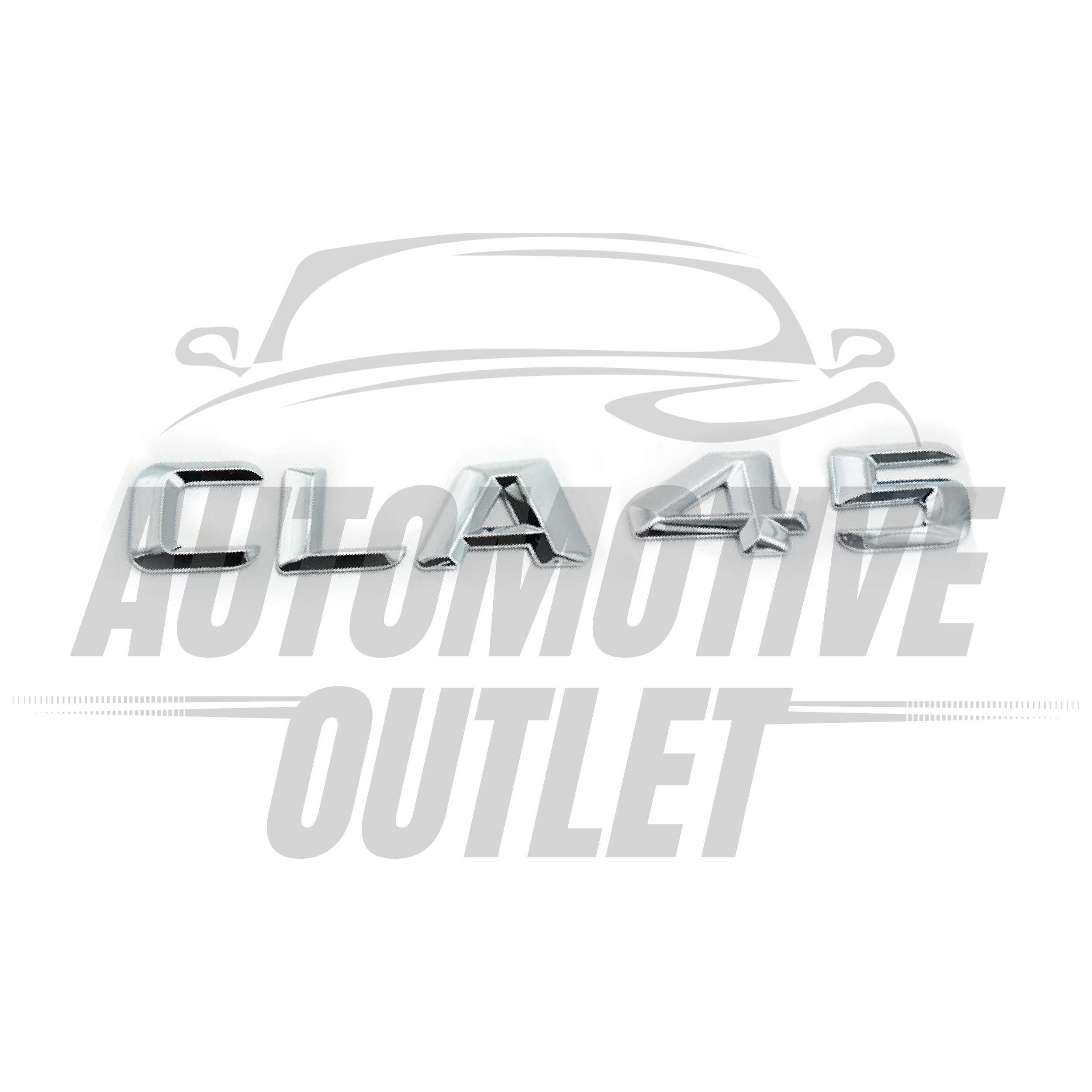 CLA45-CH Lettering Rear Boot Lid Trunk Badge Emblem For Mercedes-Benz CLA, Chrome 2