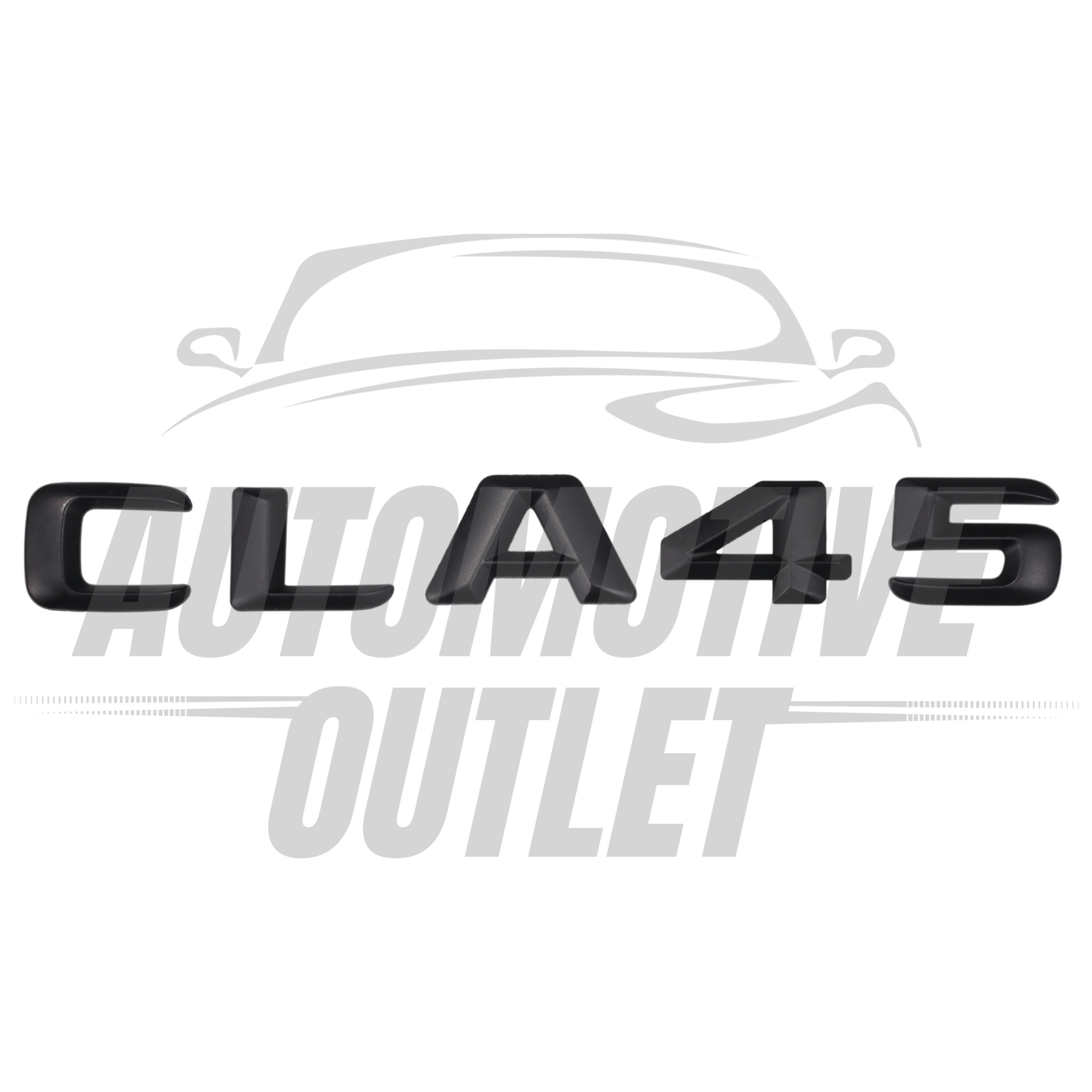 CLA45-MB Lettering Rear Boot Lid Trunk Badge Emblem For Mercedes-Benz CLA, Matt Black 2
