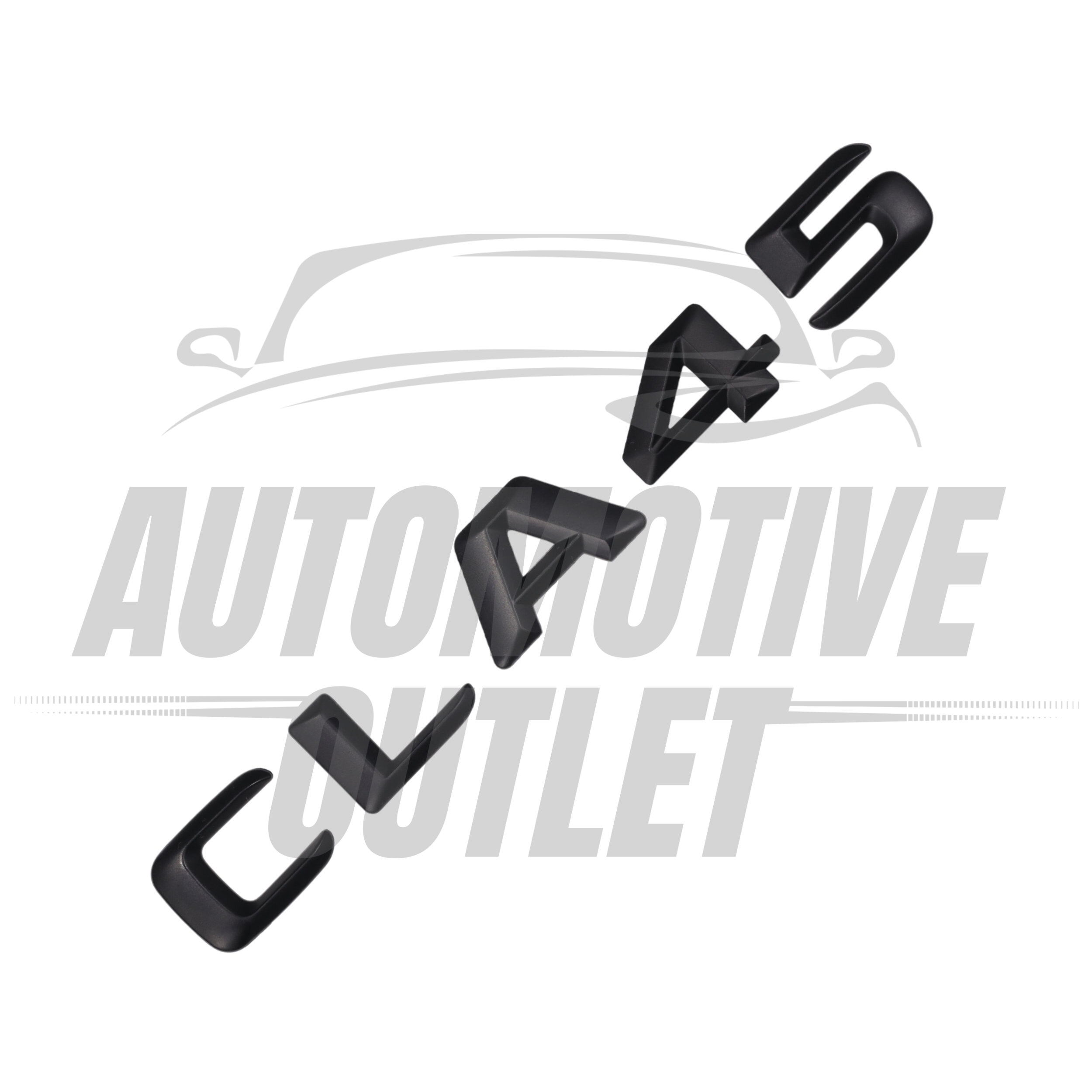 CLA45-MB Lettering Rear Boot Lid Trunk Badge Emblem For Mercedes-Benz CLA, Matt Black 3
