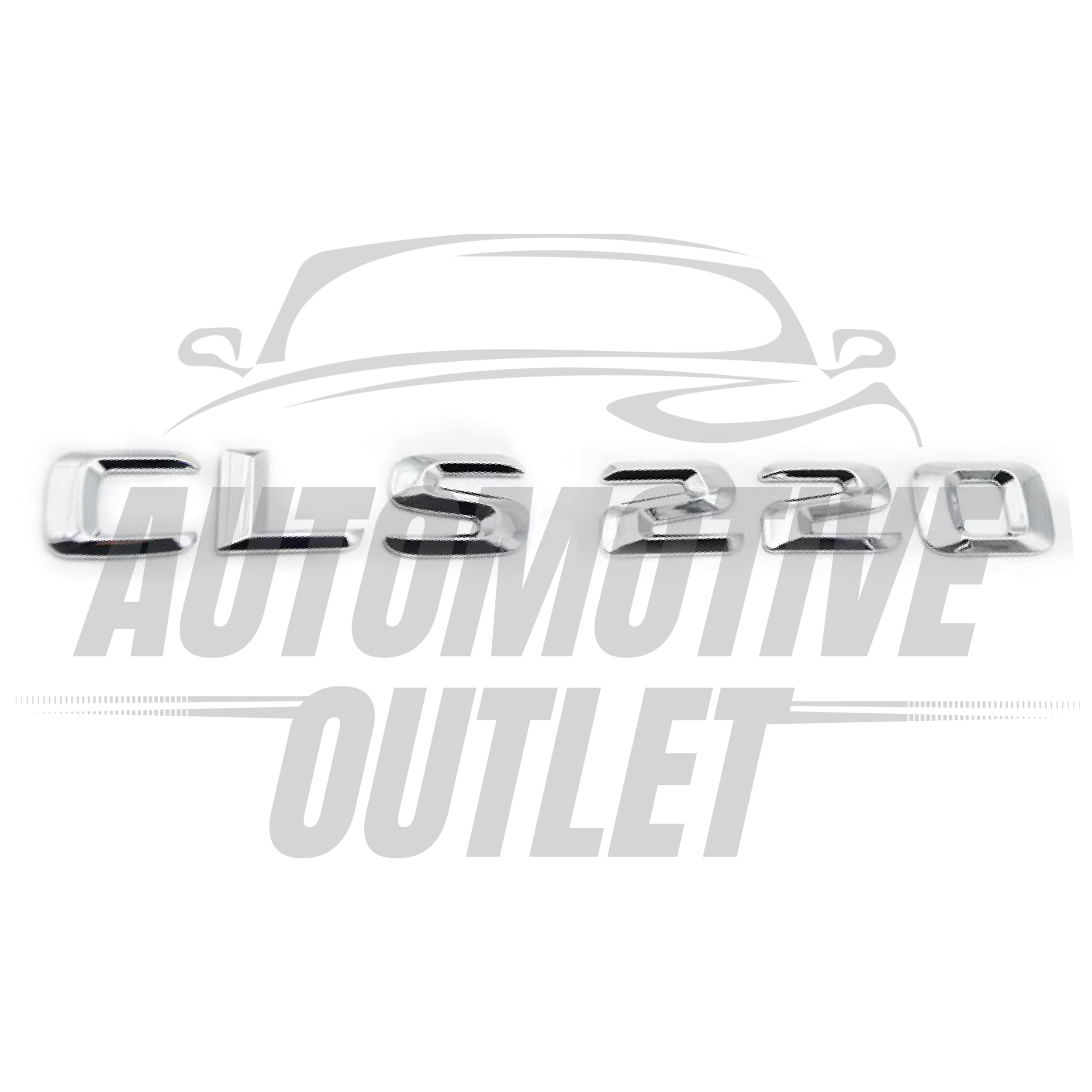 CLS220-CH Lettering Rear Boot Lid Trunk Badge Emblem For Mercedes-Benz CLS, Chrome 2