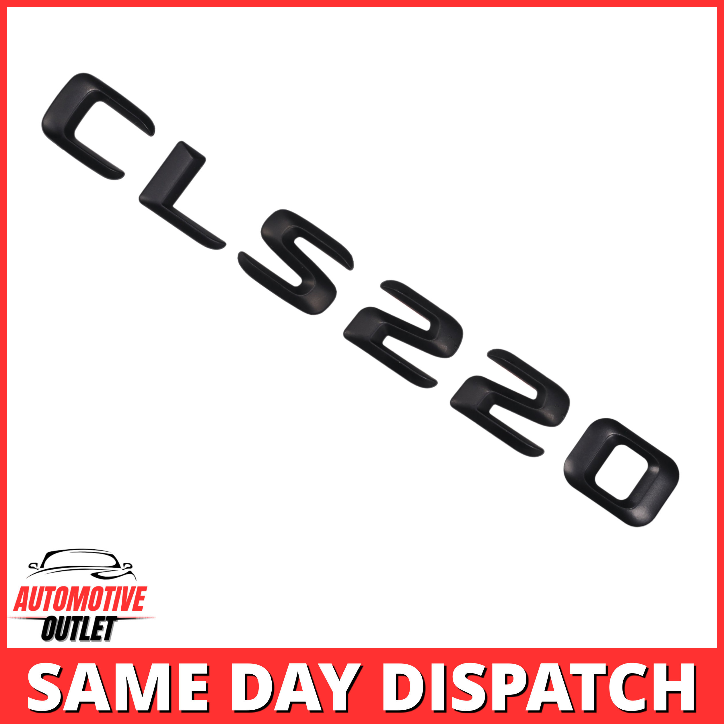 CLS220-MB Lettering Rear Boot Lid Trunk Badge Emblem For Mercedes-Benz CLS, Matt Black