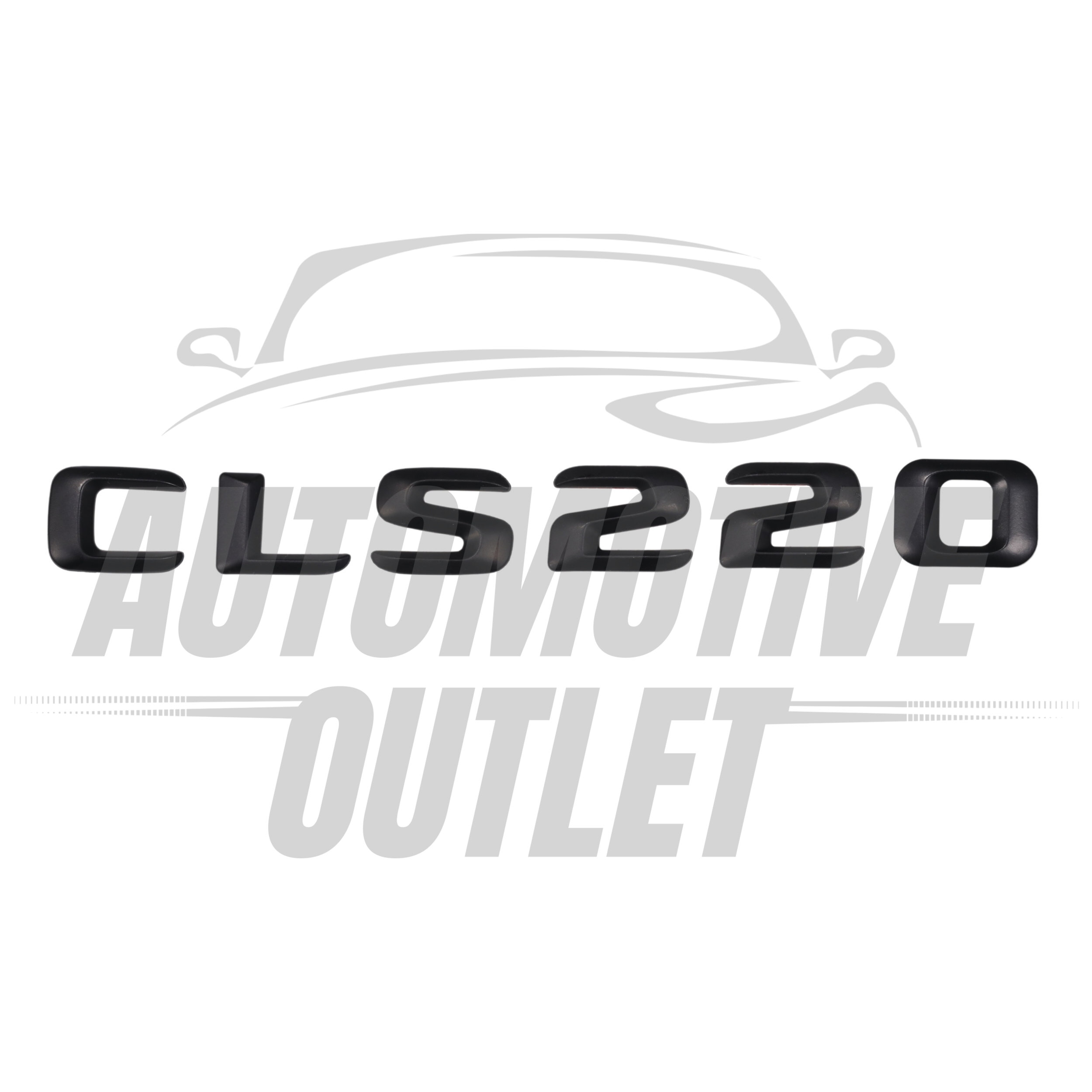 CLS220-MB Lettering Rear Boot Lid Trunk Badge Emblem For Mercedes-Benz CLS, Matt Black 2