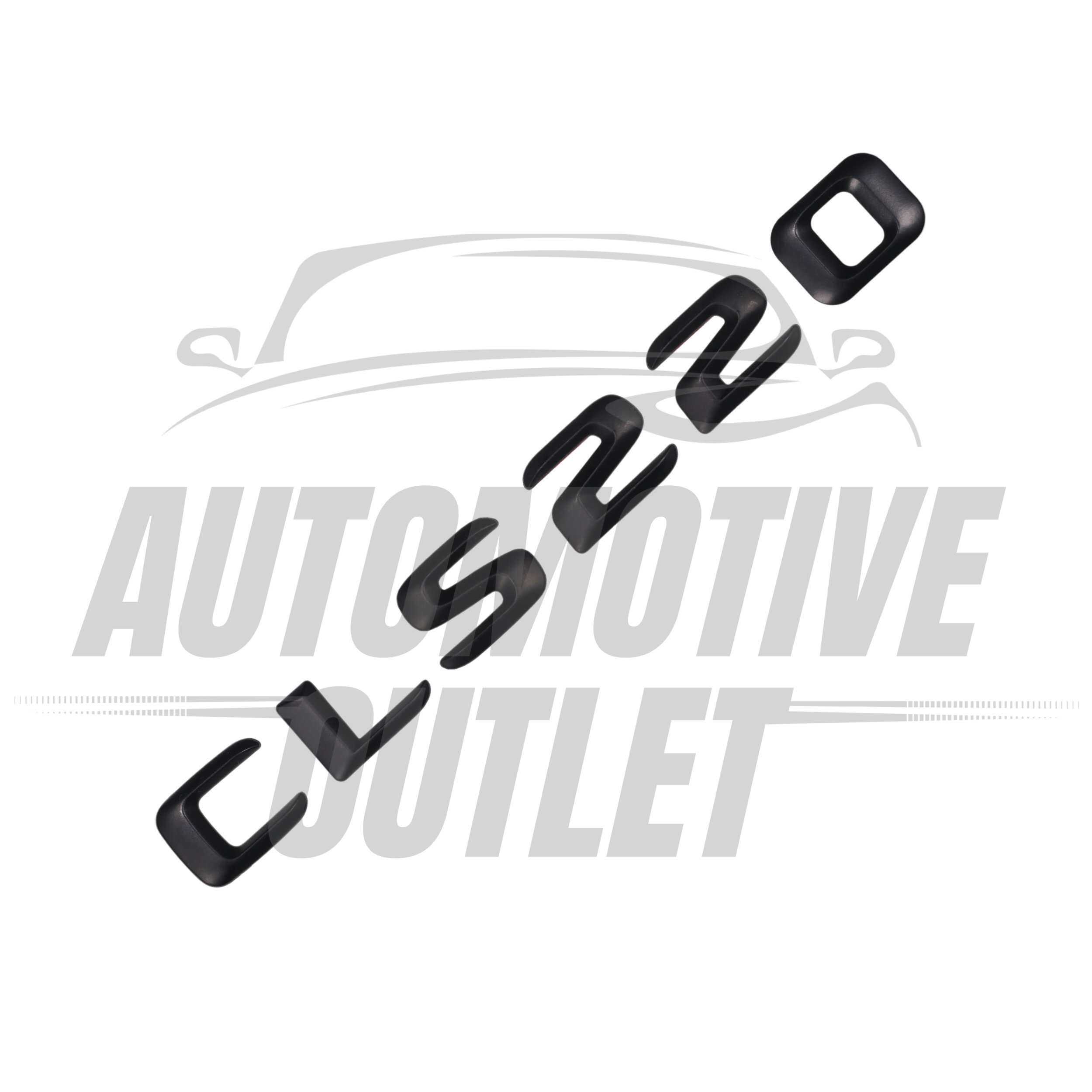 CLS220-MB Lettering Rear Boot Lid Trunk Badge Emblem For Mercedes-Benz CLS, Matt Black 3