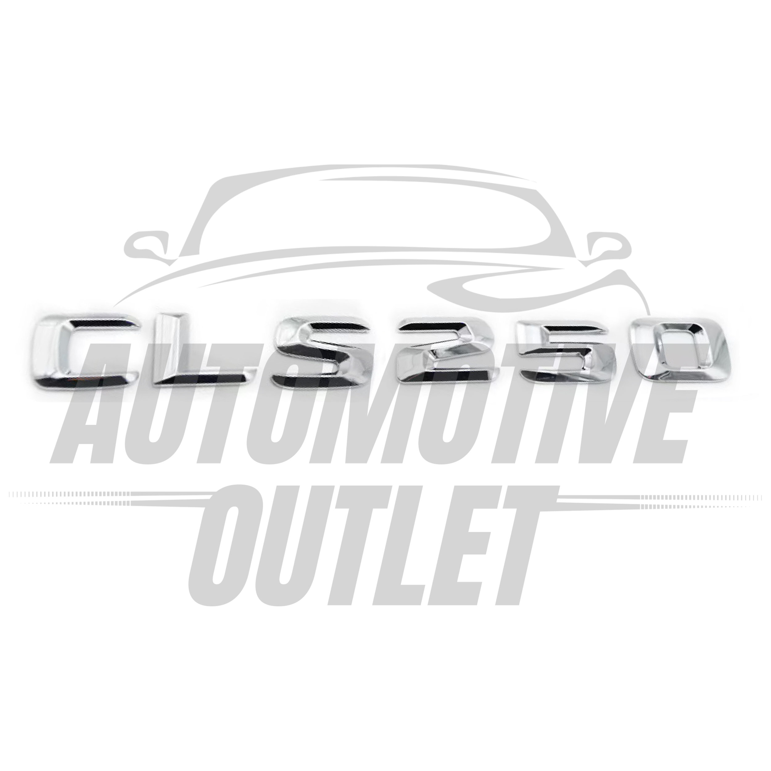 CLS250-CH Lettering Rear Boot Lid Trunk Badge Emblem For Mercedes-Benz CLS, Chrome 2