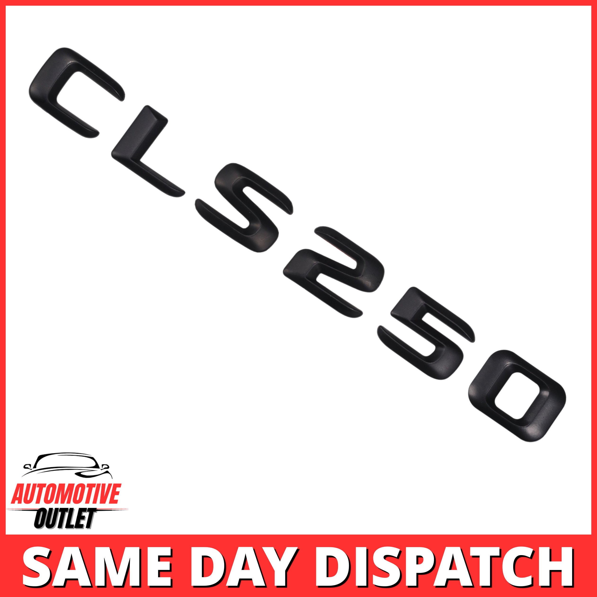 CLS250-MB Lettering Rear Boot Lid Trunk Badge Emblem For Mercedes-Benz CLS, Matt Black