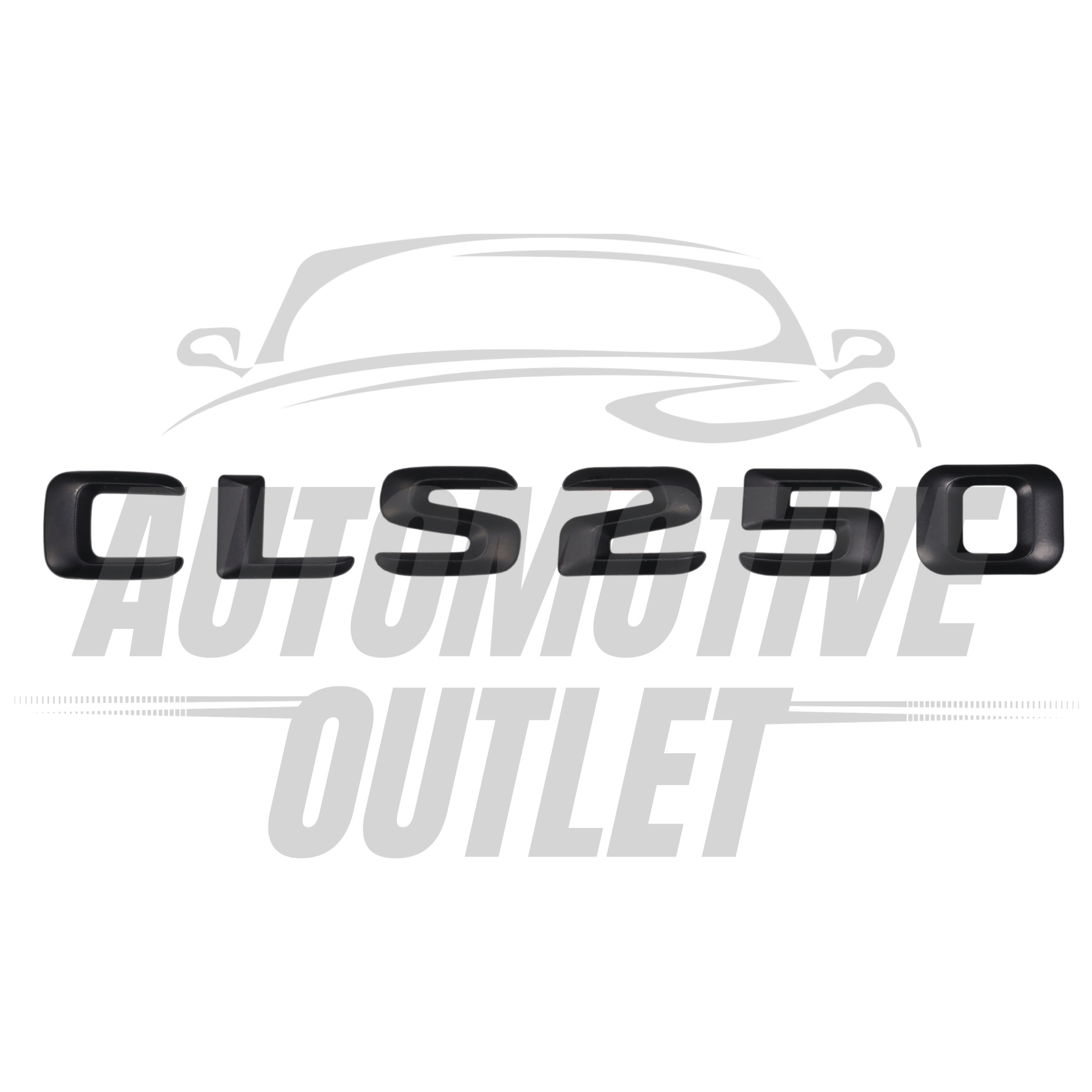 CLS250-MB Lettering Rear Boot Lid Trunk Badge Emblem For Mercedes-Benz CLS, Matt Black 2