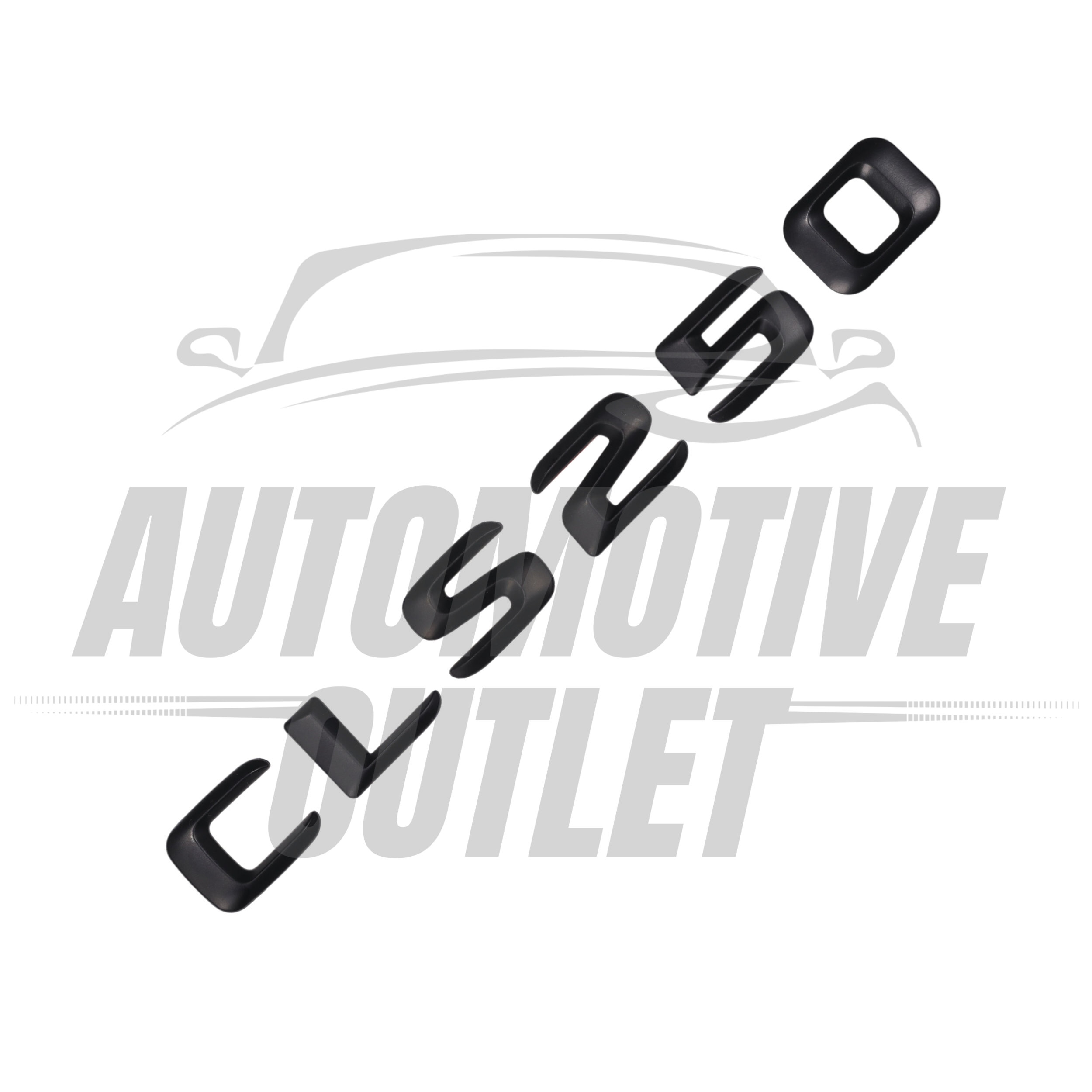 CLS250-MB Lettering Rear Boot Lid Trunk Badge Emblem For Mercedes-Benz CLS, Matt Black 3