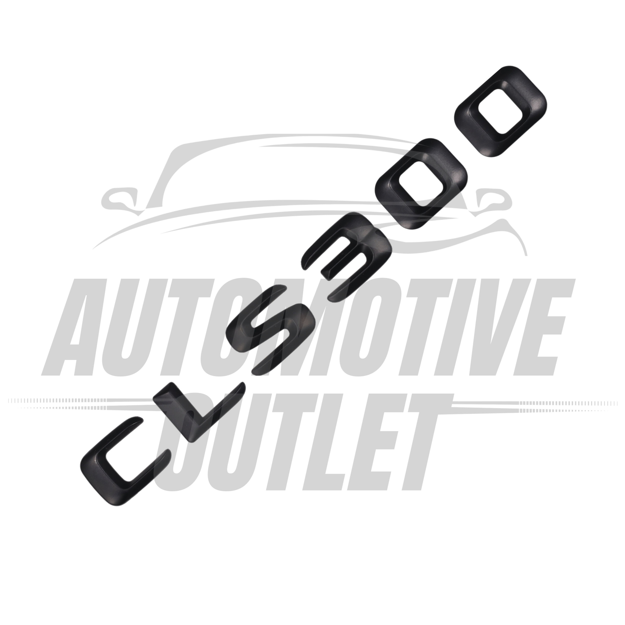 CLS300-MB Lettering Rear Boot Lid Trunk Badge Emblem For Mercedes-Benz CLS, Matt Black 3