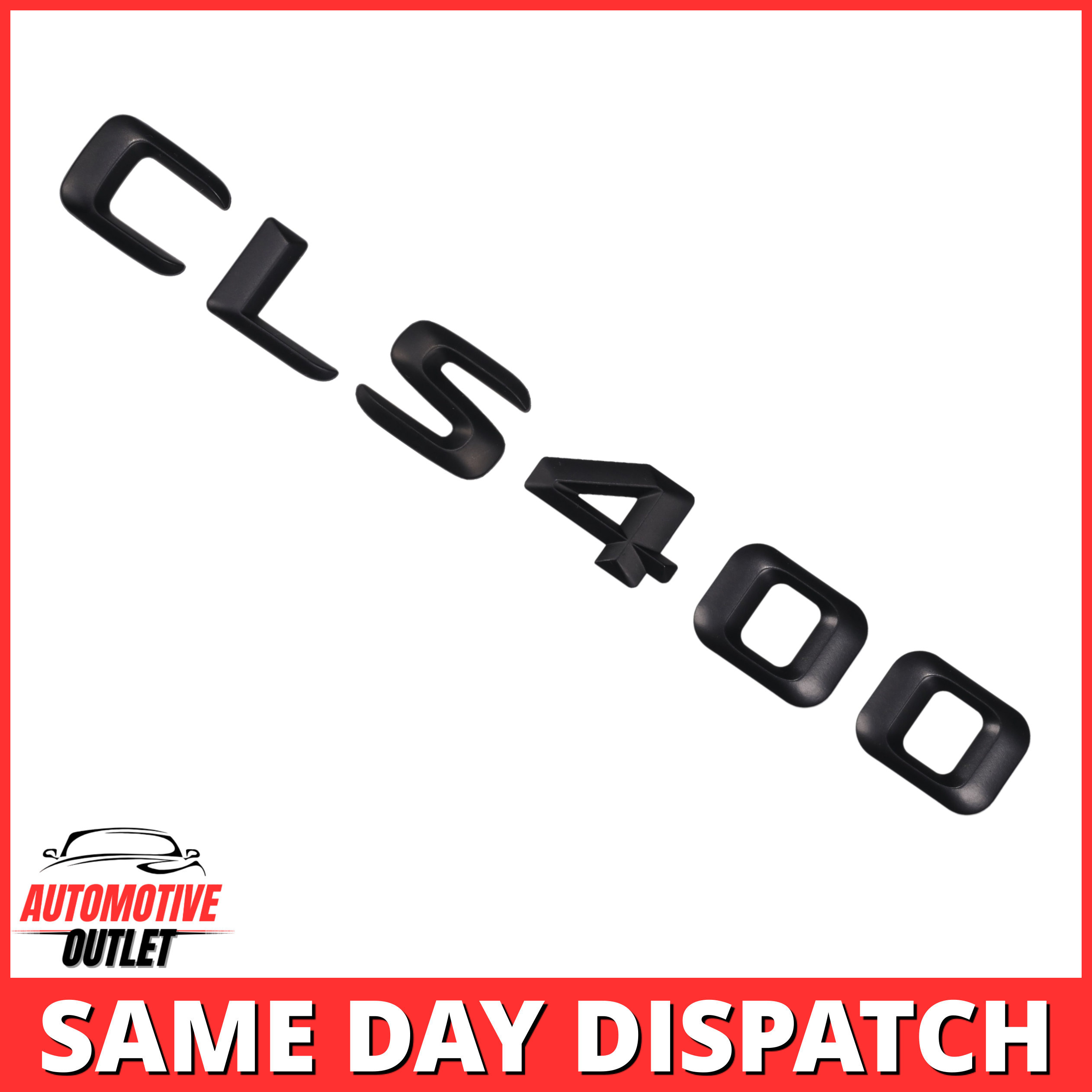 CLS400-MB Lettering Rear Boot Lid Trunk Badge Emblem For Mercedes-Benz CLS, Matt Black