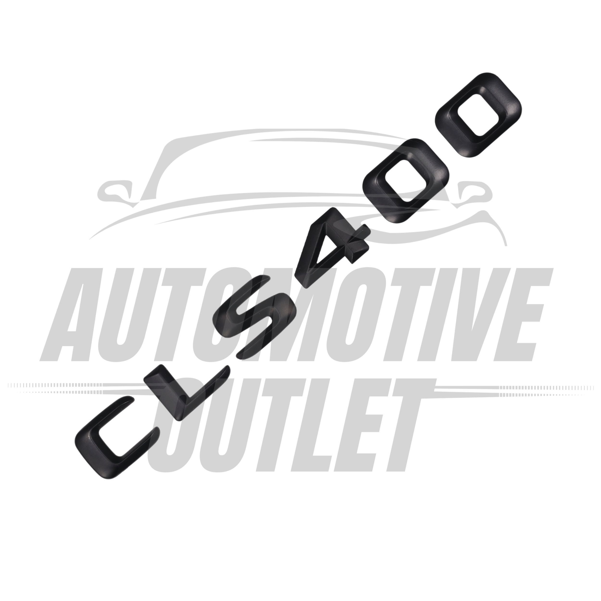 CLS400-MB Lettering Rear Boot Lid Trunk Badge Emblem For Mercedes-Benz CLS, Matt Black 3