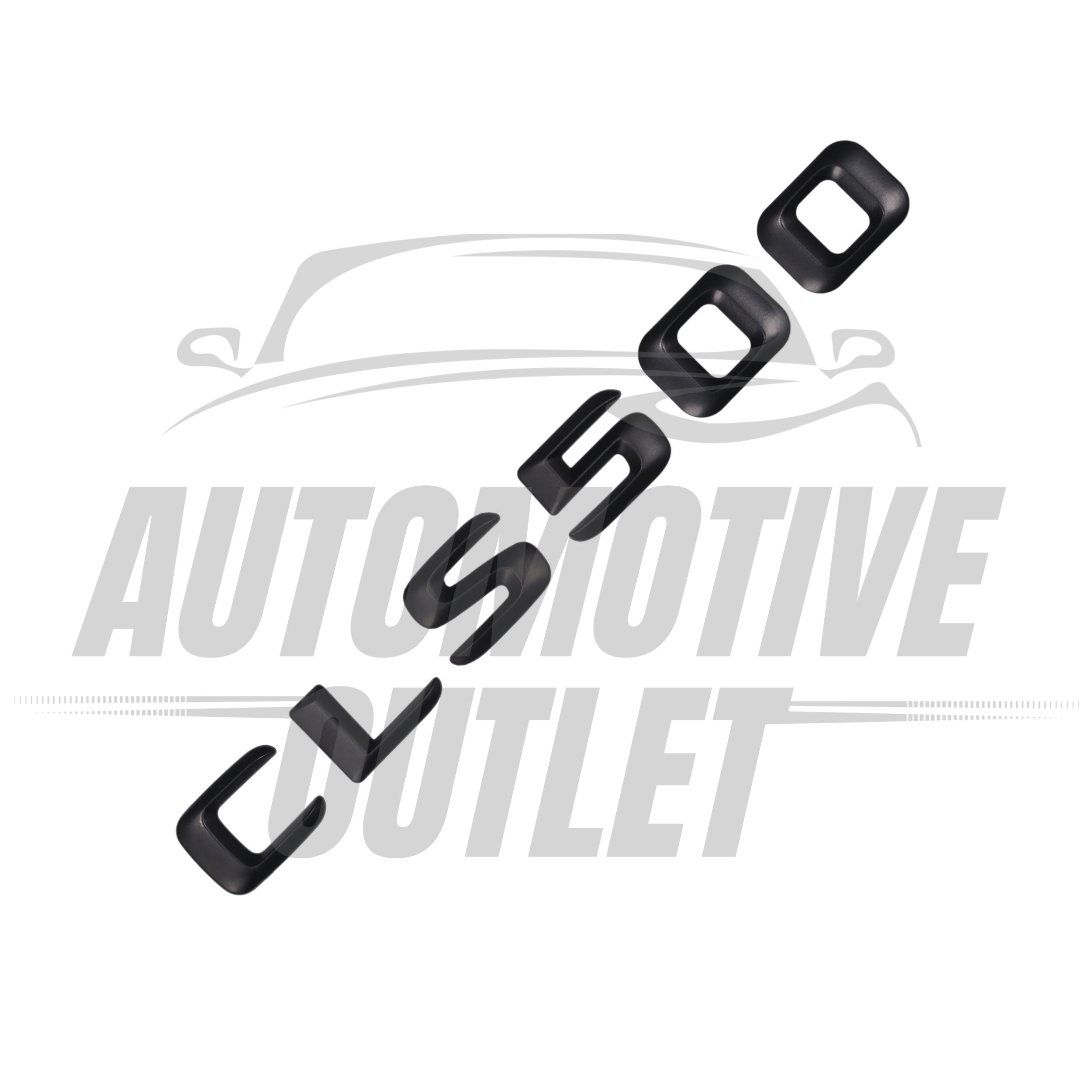 CLS500-MB Lettering Rear Boot Lid Trunk Badge Emblem For Mercedes-Benz CLS, Matt Black 3