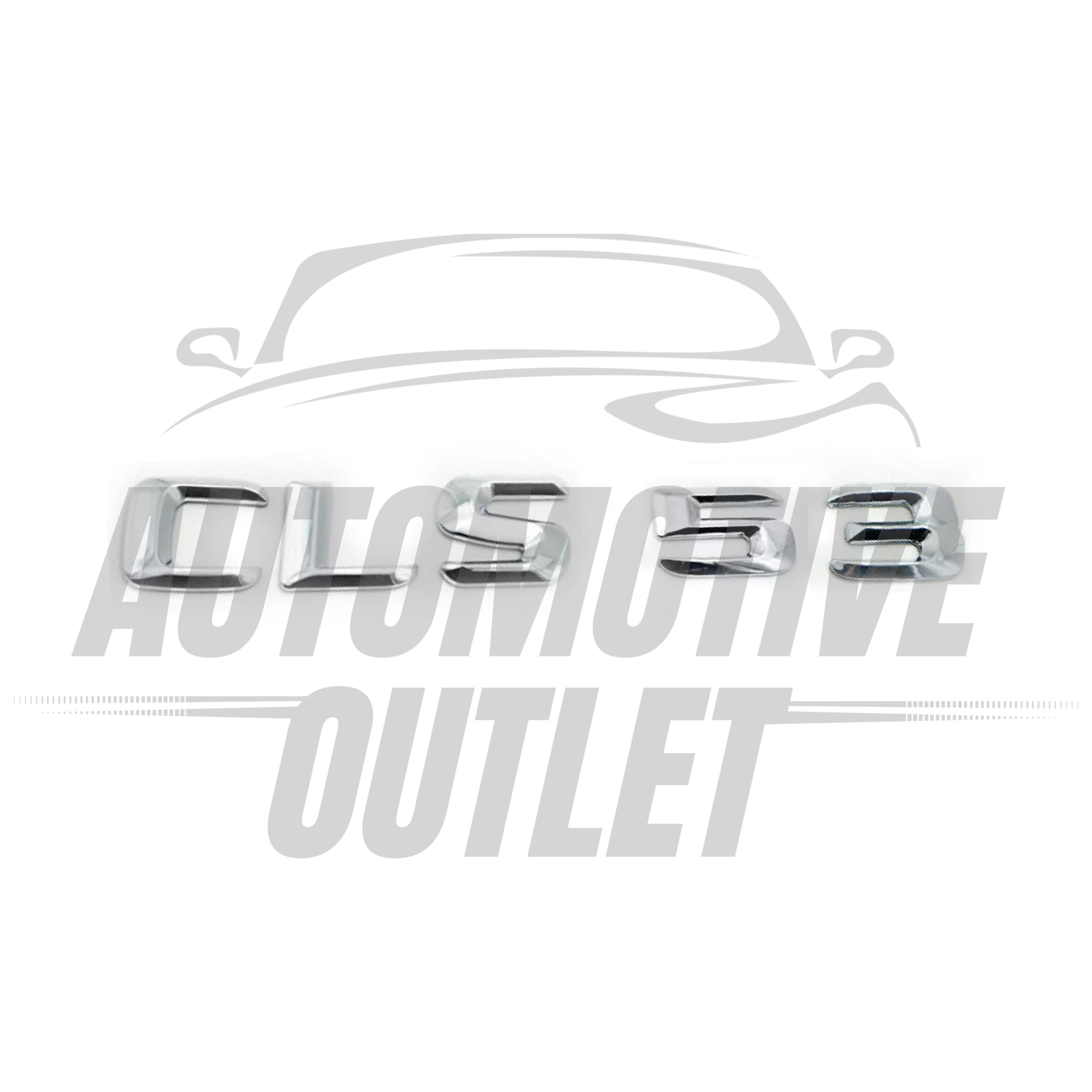 CLS53-CH Lettering Rear Boot Lid Trunk Badge Emblem For Mercedes-Benz CLS, Chrome 2