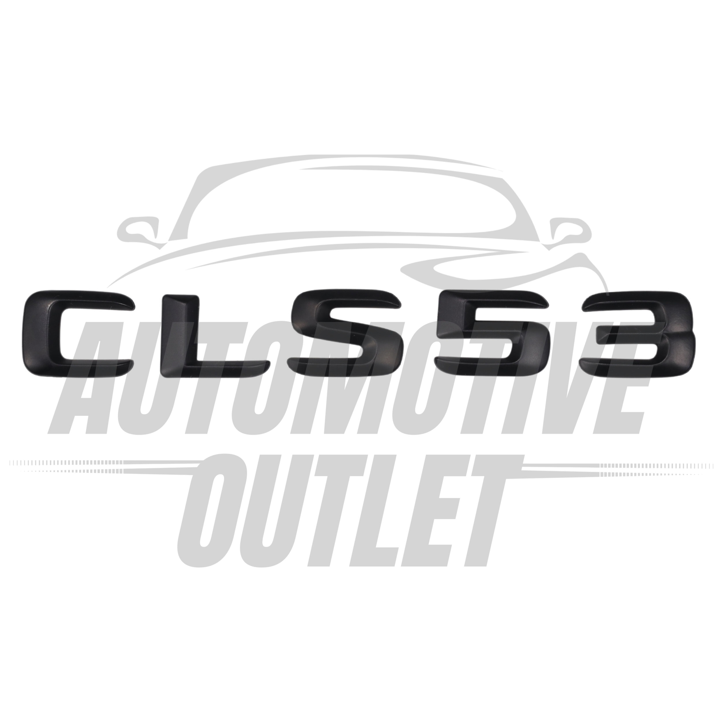CLS53-MB Lettering Rear Boot Lid Trunk Badge Emblem For Mercedes-Benz CLS, Matt Black 2